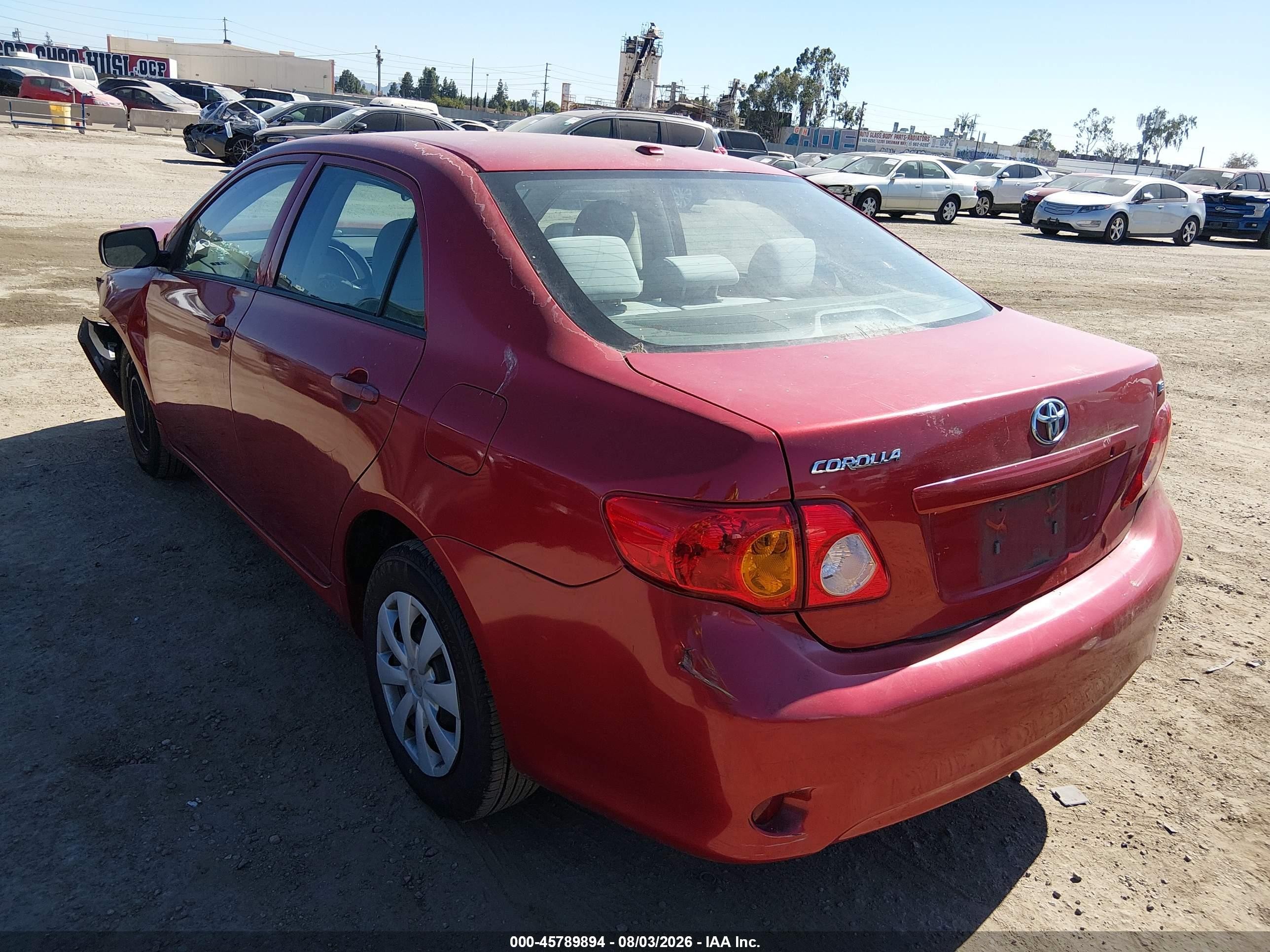 2010 Toyota Corolla Le Red vin: 2T1BU4EE2AC405003