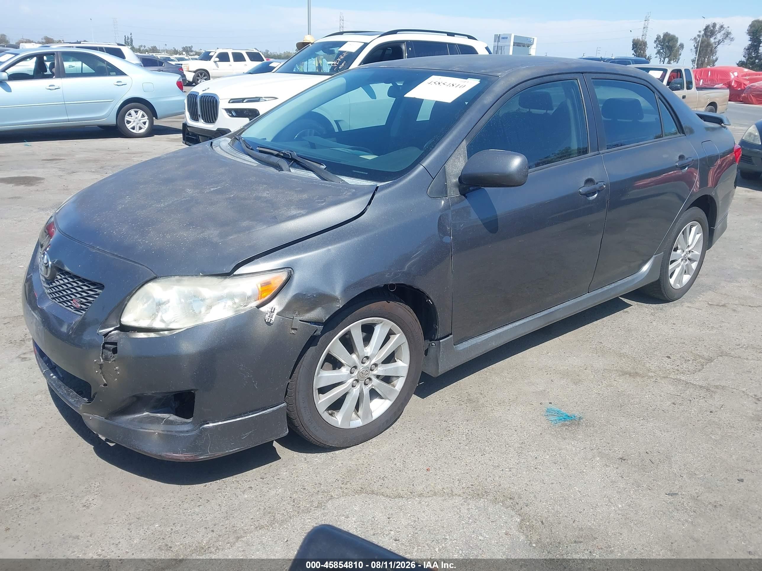 2010 Toyota Corolla S Gray vin: 2T1BU4EE2AC405678