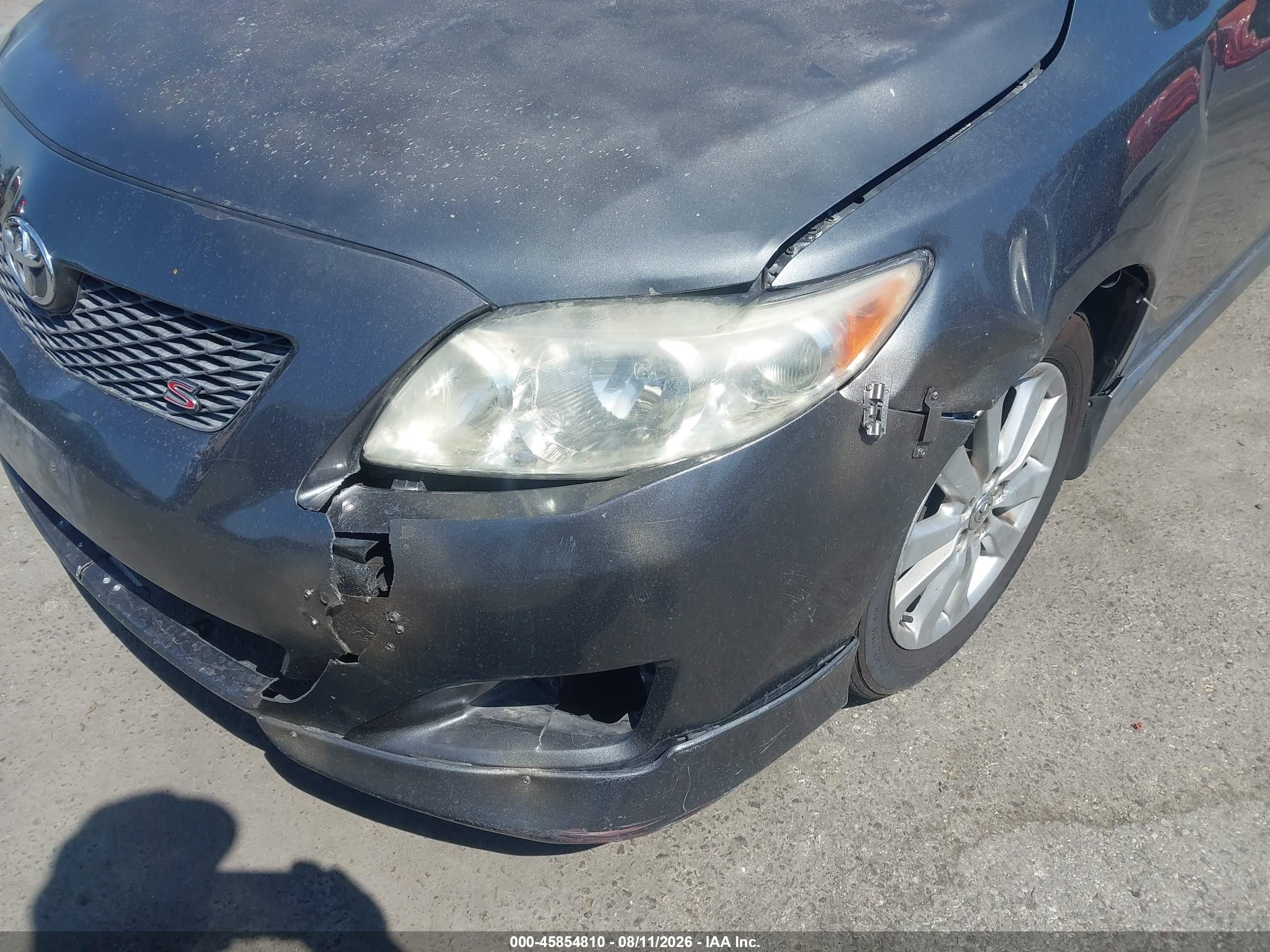 2010 Toyota Corolla S Gray vin: 2T1BU4EE2AC405678