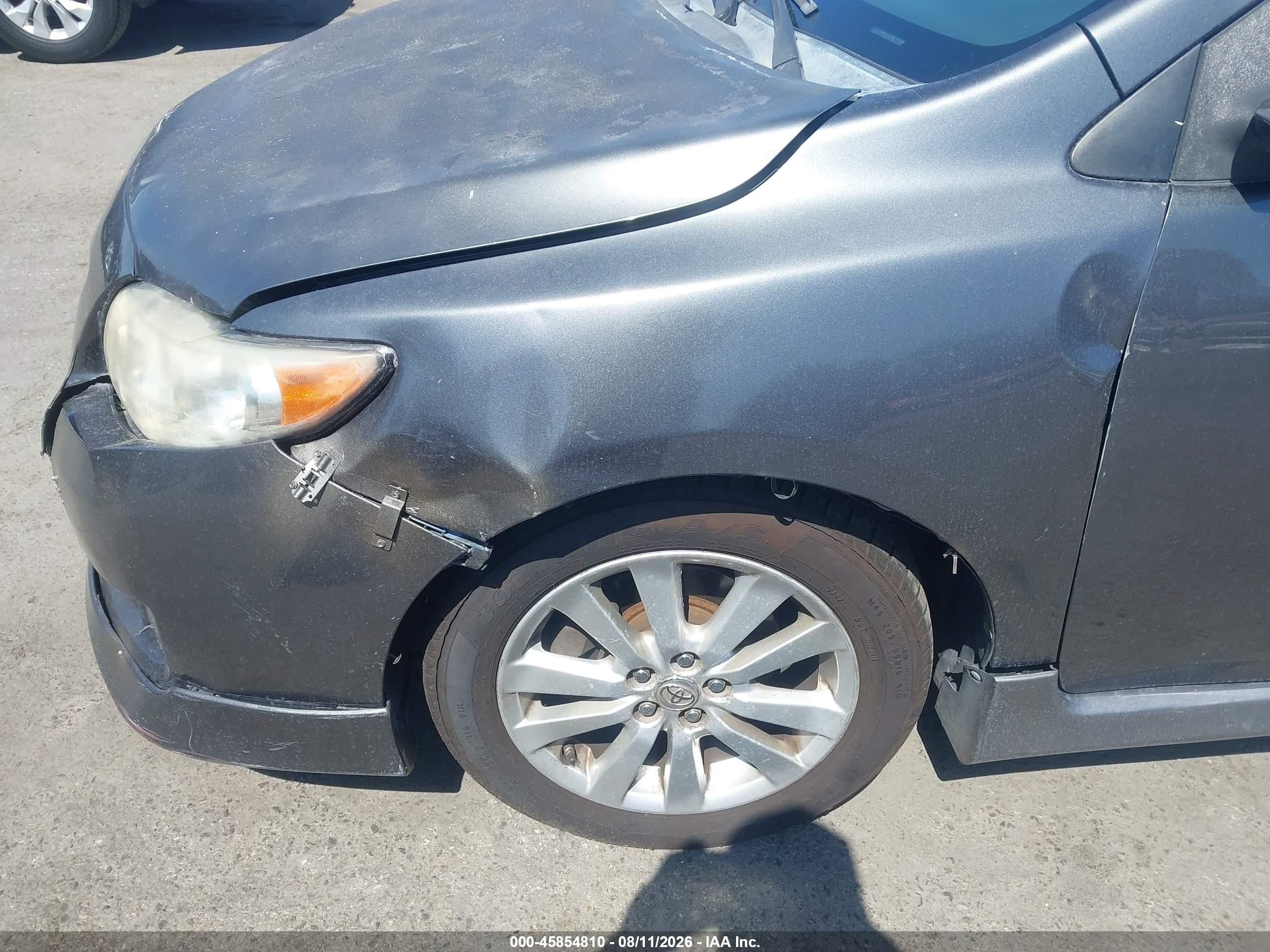 2010 Toyota Corolla S Gray vin: 2T1BU4EE2AC405678