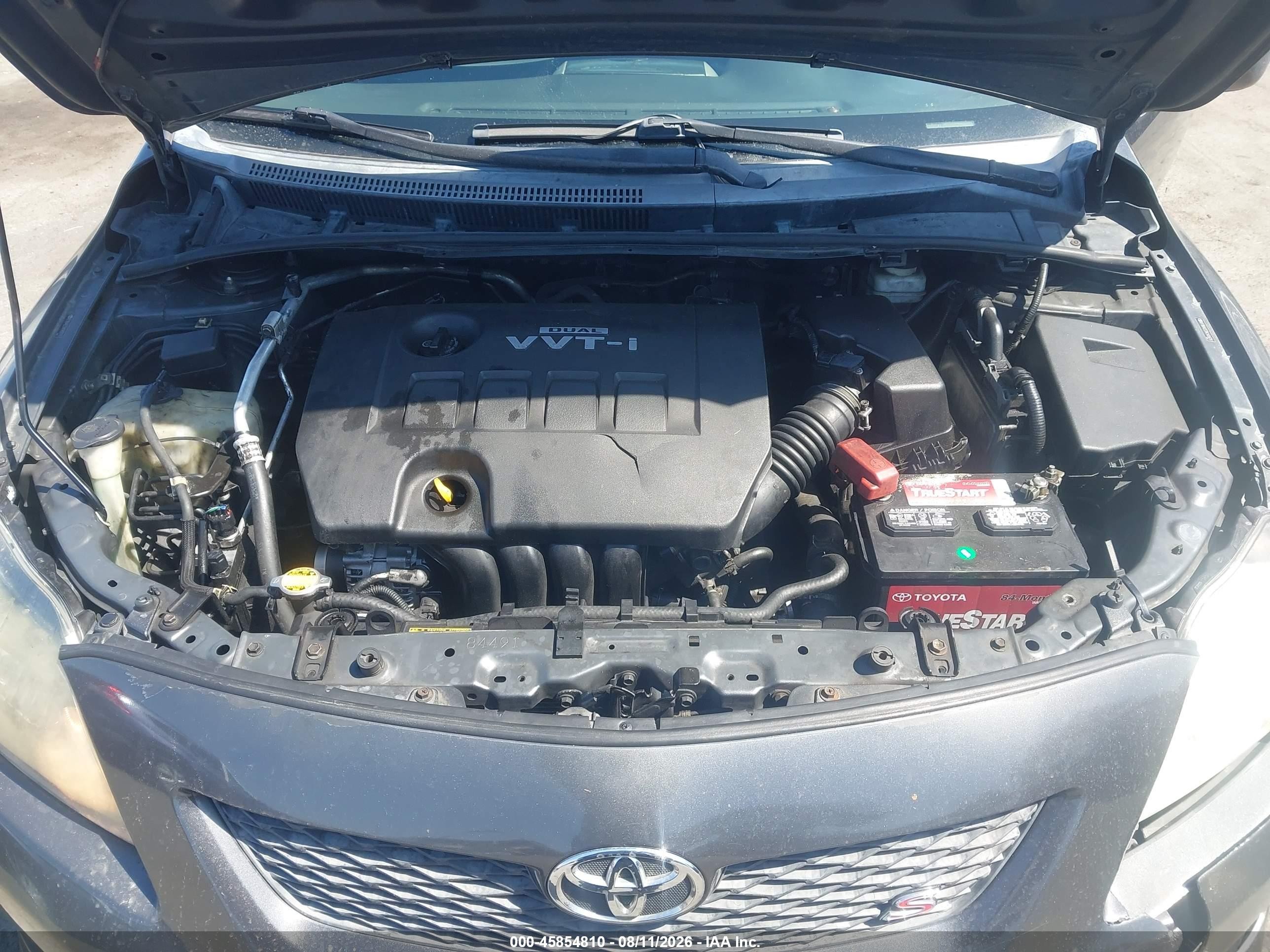 2010 Toyota Corolla S Gray vin: 2T1BU4EE2AC405678