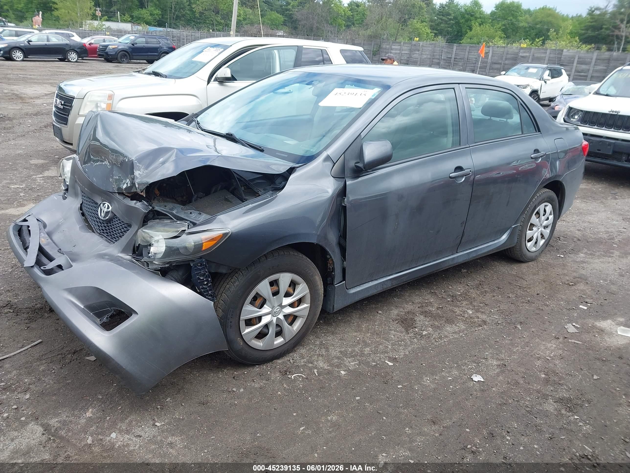 2010 Toyota Corolla Le Gray vin: 2T1BU4EE2AC414283