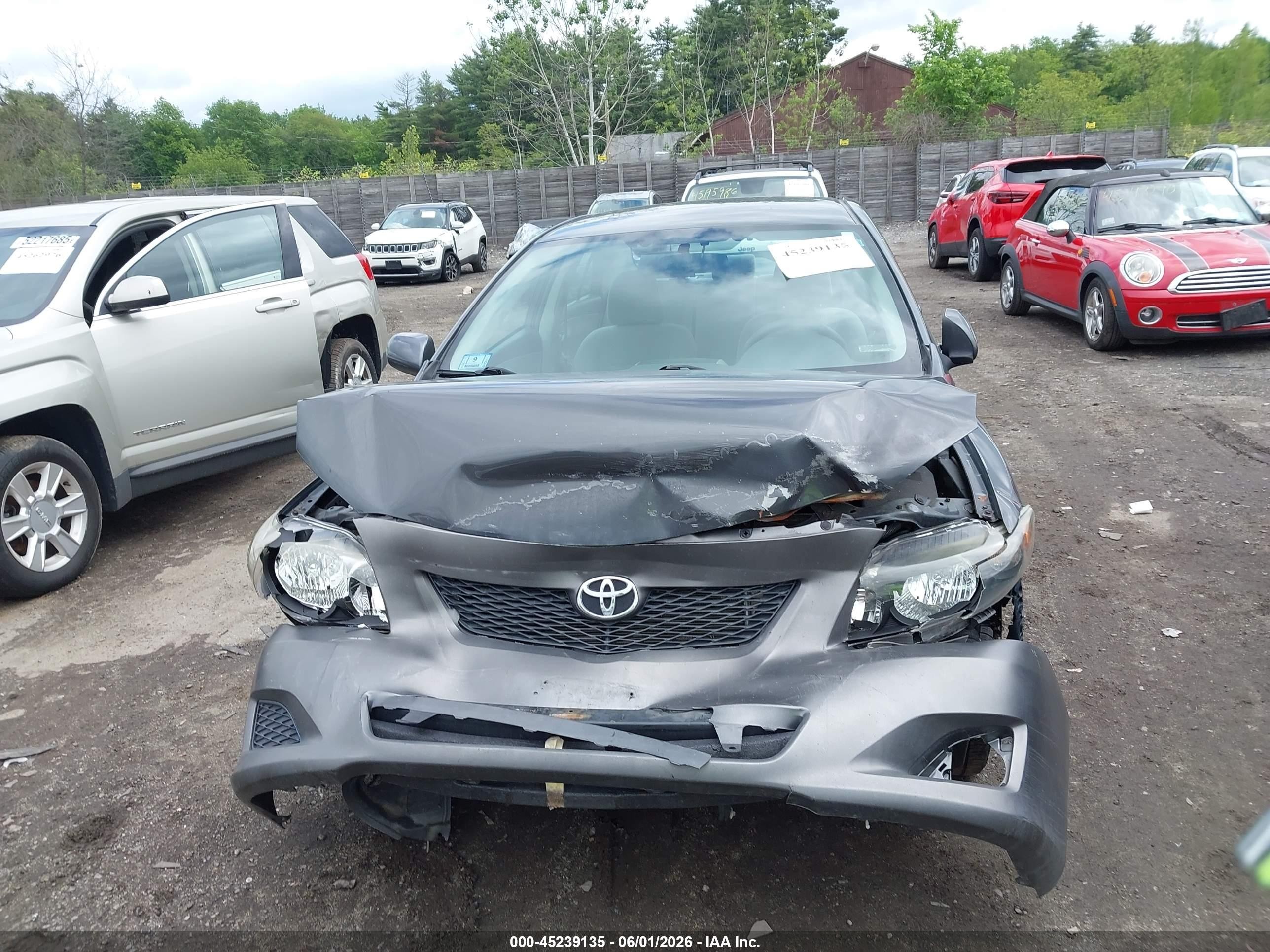 2010 Toyota Corolla Le Gray vin: 2T1BU4EE2AC414283