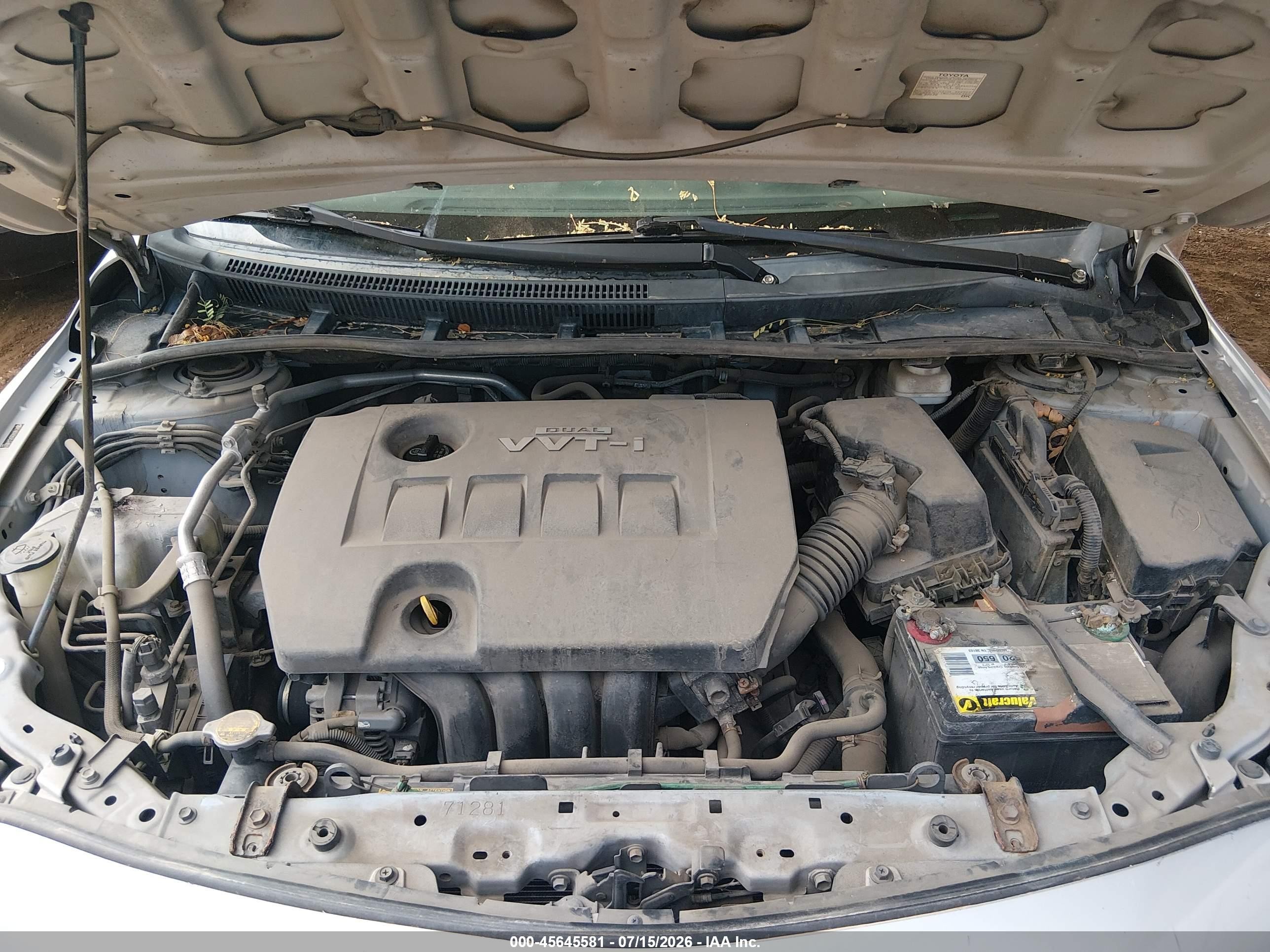 2010 Toyota Corolla S Серебряный vin: 2T1BU4EE2AC441001
