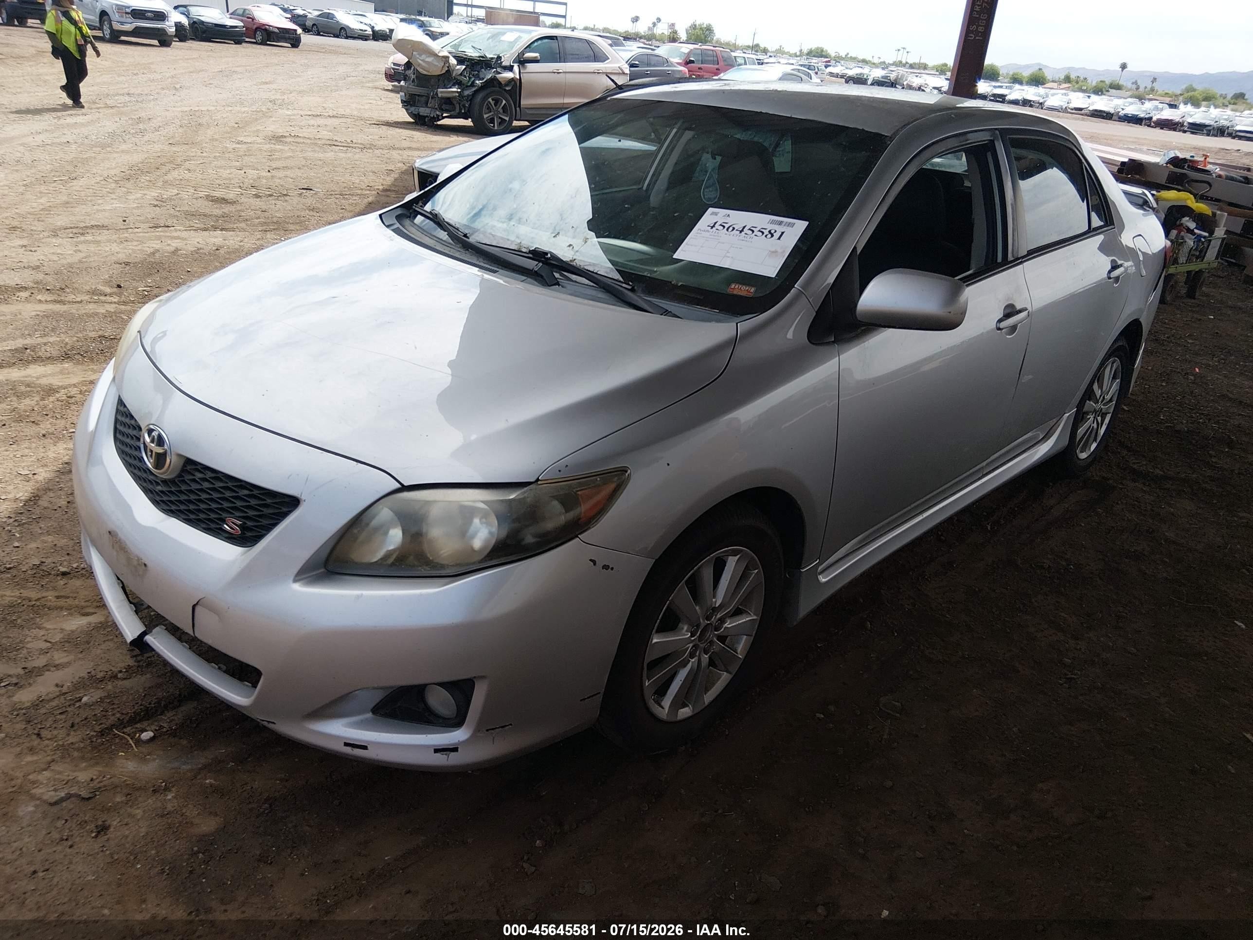 2010 Toyota Corolla S Серебряный vin: 2T1BU4EE2AC441001