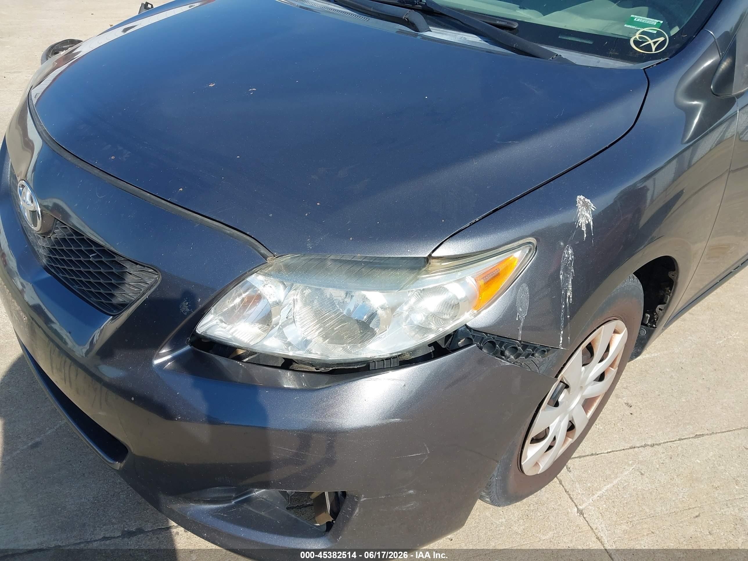 2010 Toyota Corolla Le Gray vin: 2T1BU4EE2AC443086