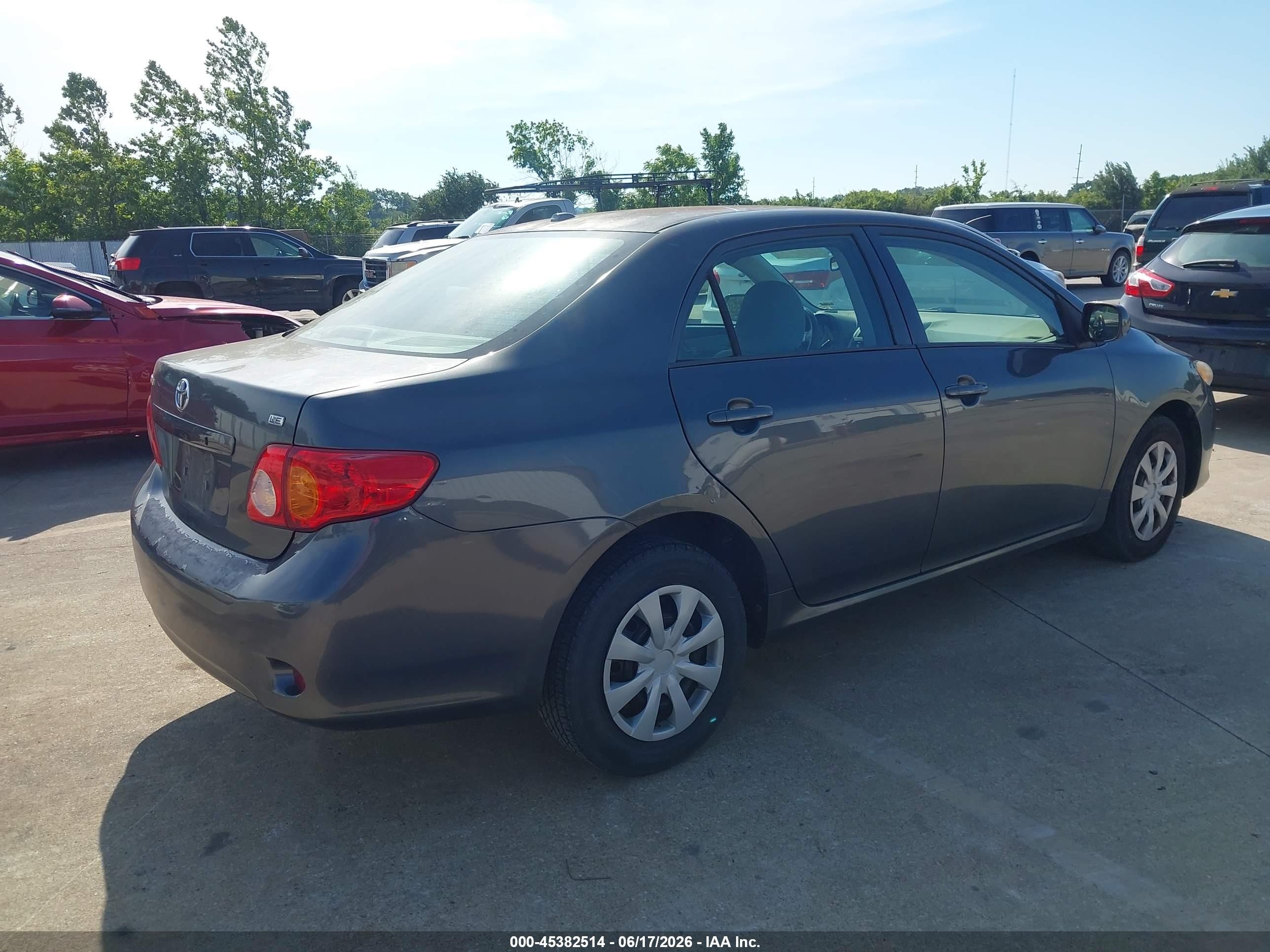 2010 Toyota Corolla Le Gray vin: 2T1BU4EE2AC443086