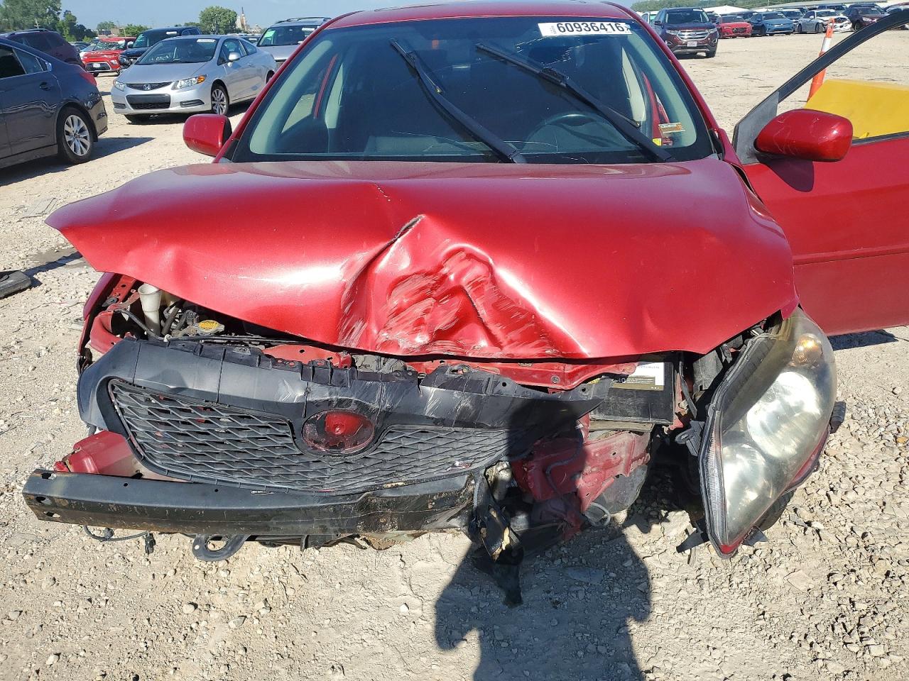 2010 Toyota Corolla S Red vin: 2T1BU4EE2AC450071