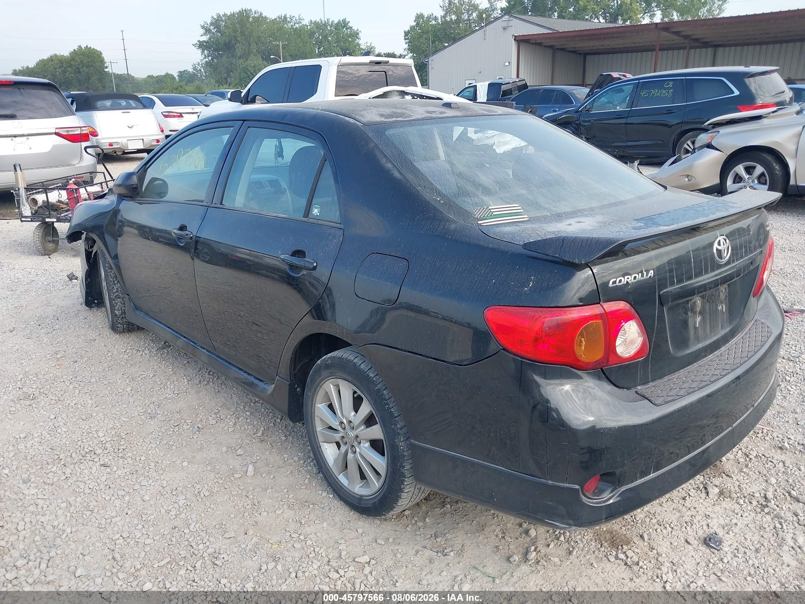 2010 Toyota Corolla S Black vin: 2T1BU4EE2AC451561