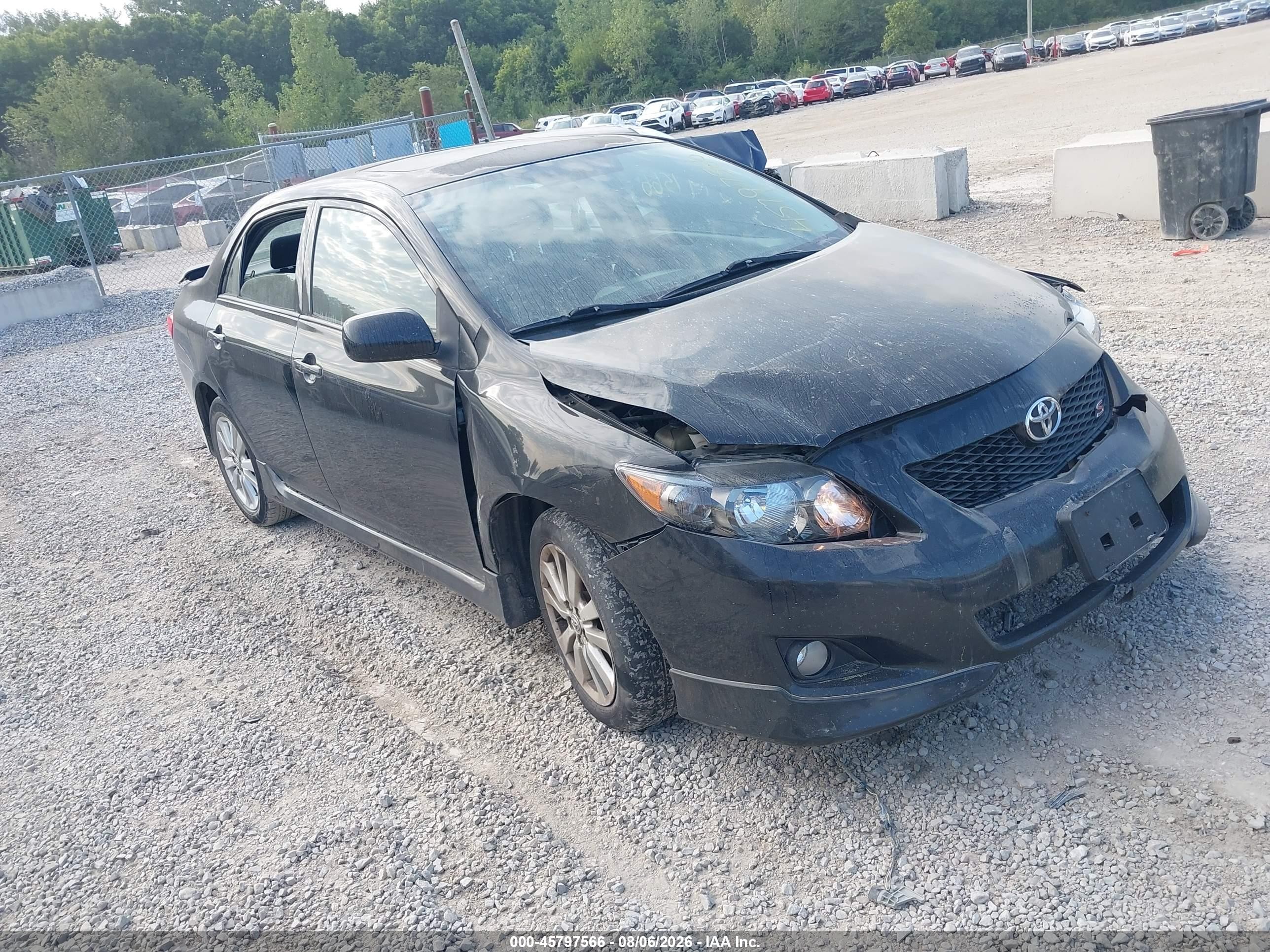 2010 Toyota Corolla S Black vin: 2T1BU4EE2AC451561