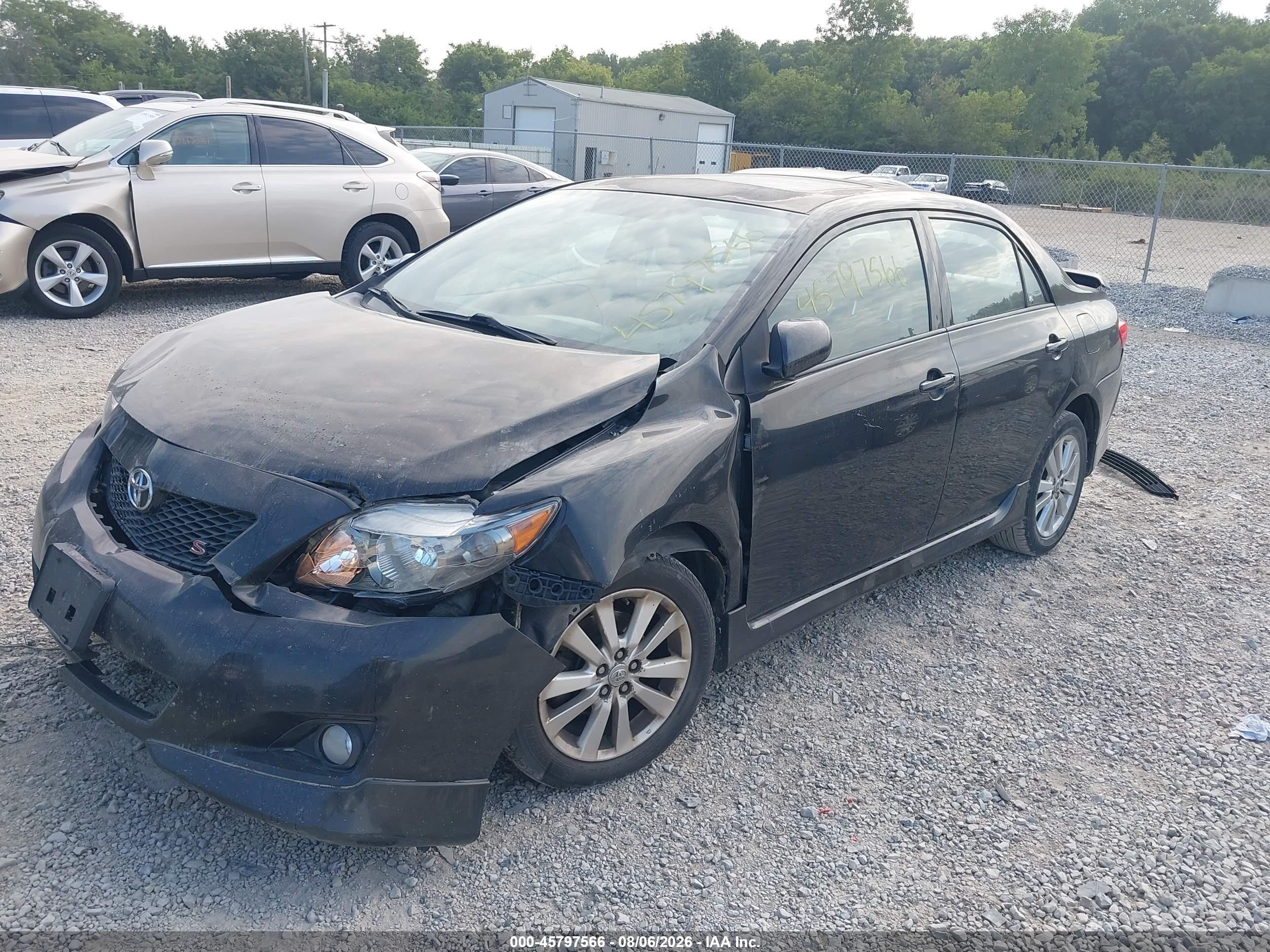 2010 Toyota Corolla S Black vin: 2T1BU4EE2AC451561