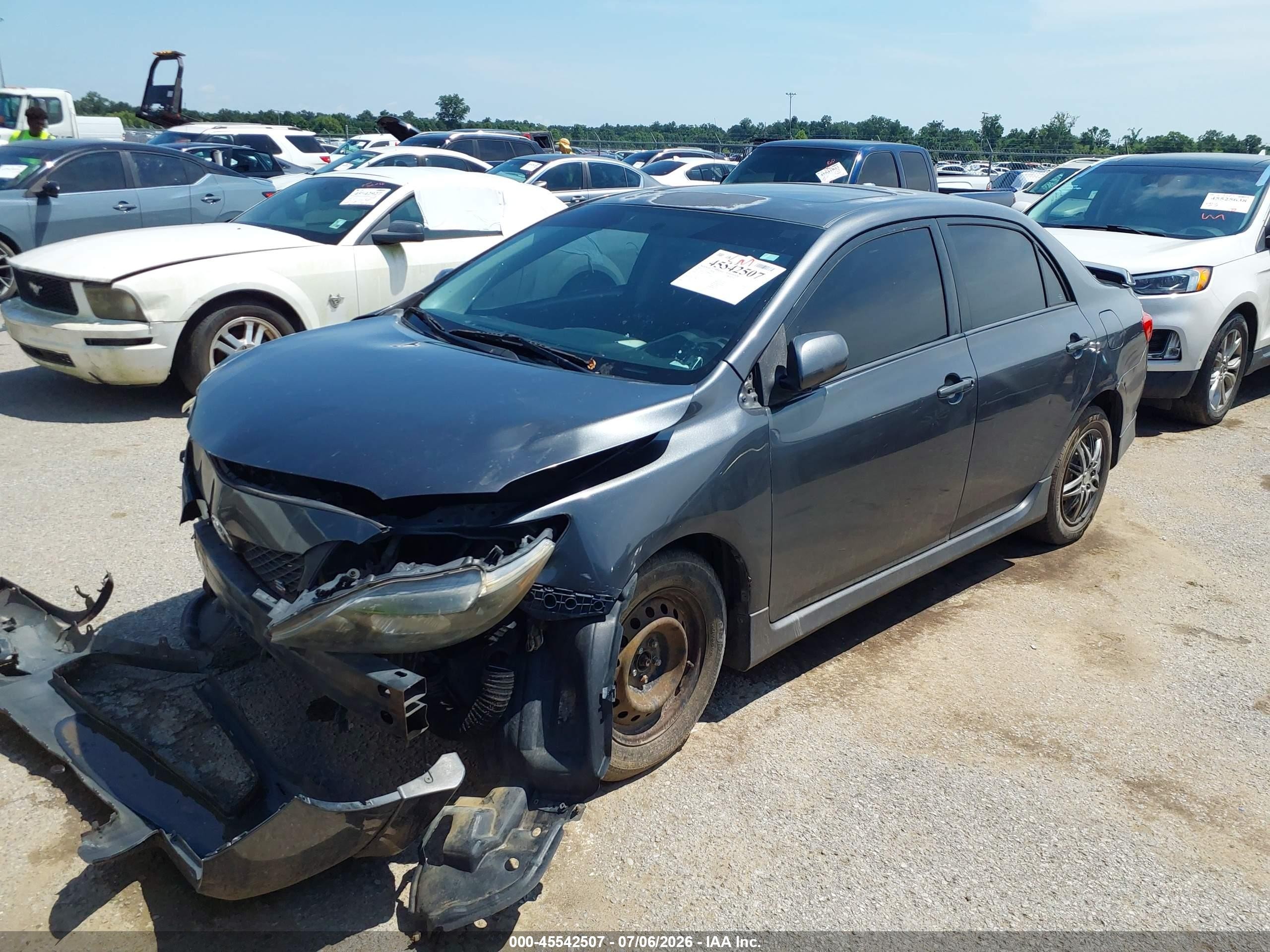 2010 Toyota Corolla S Gray vin: 2T1BU4EE2AC455979