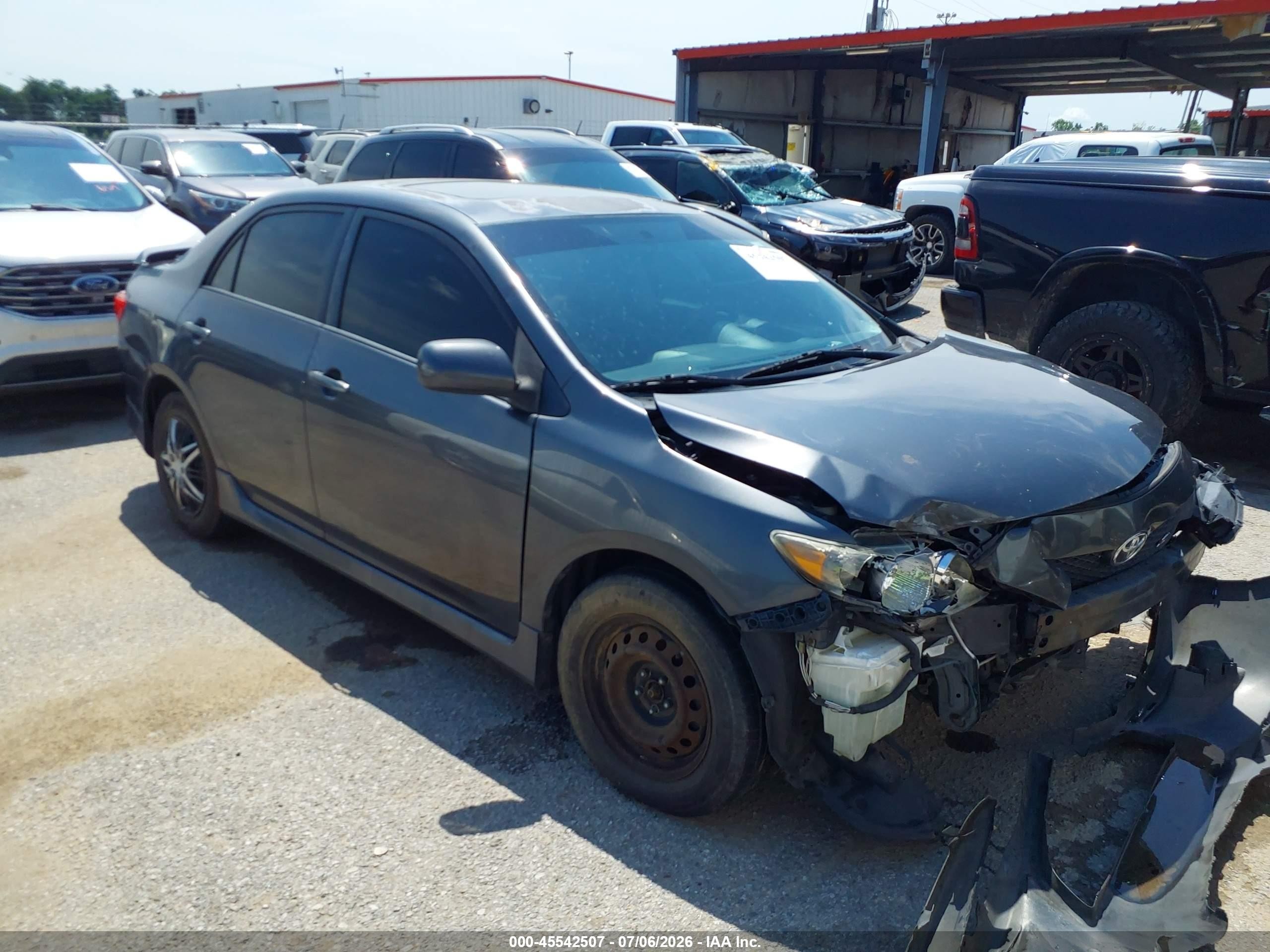 2010 Toyota Corolla S Gray vin: 2T1BU4EE2AC455979