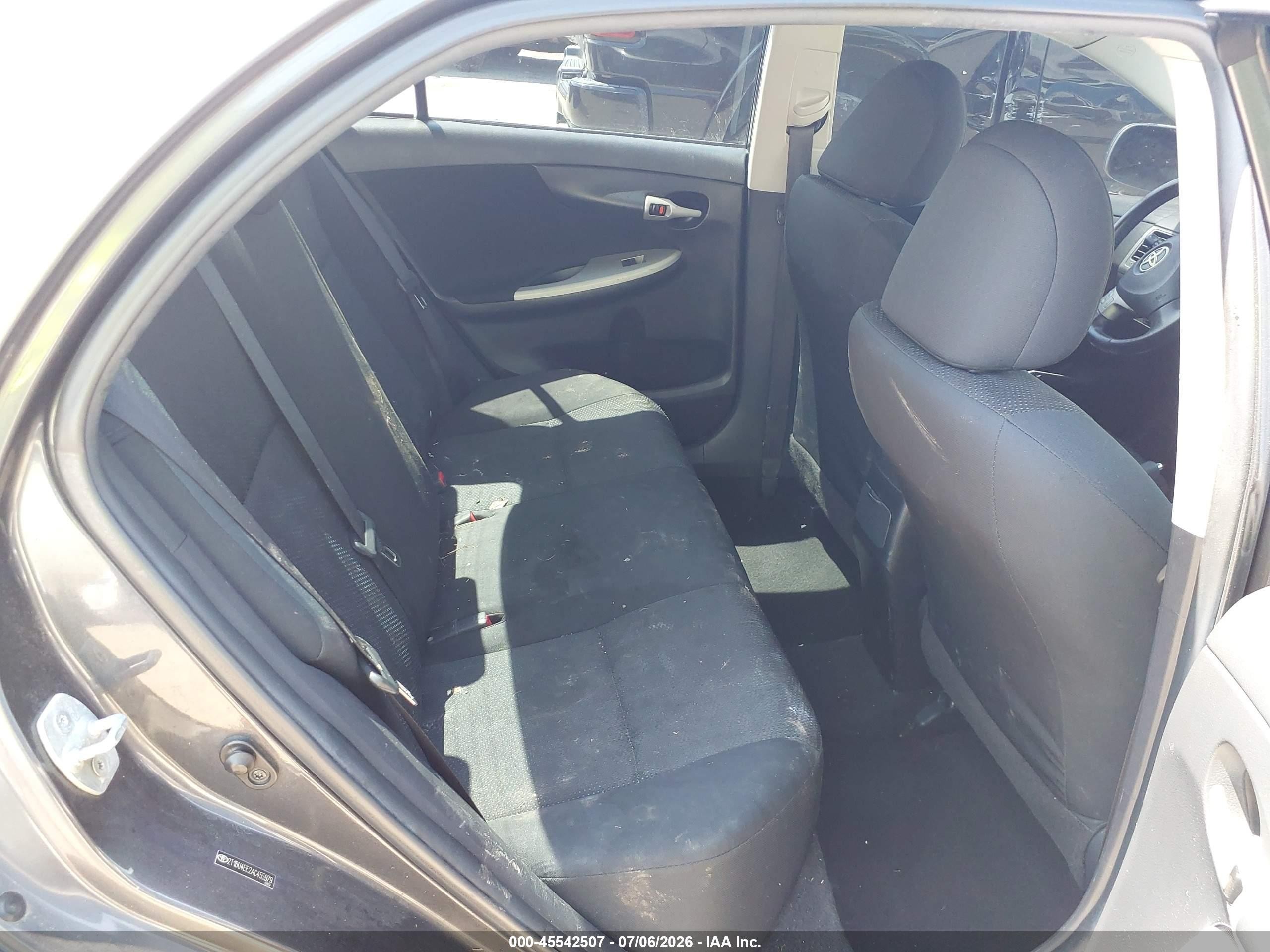 2010 Toyota Corolla S Gray vin: 2T1BU4EE2AC455979