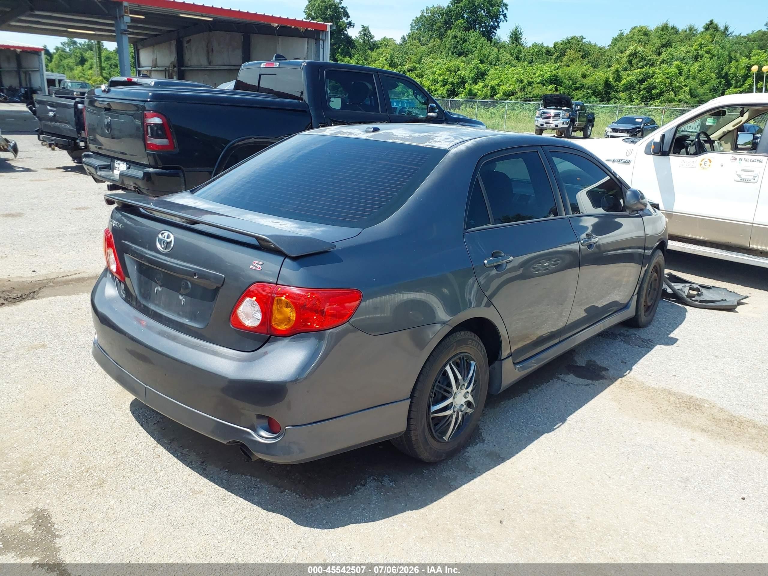 2010 Toyota Corolla S Gray vin: 2T1BU4EE2AC455979