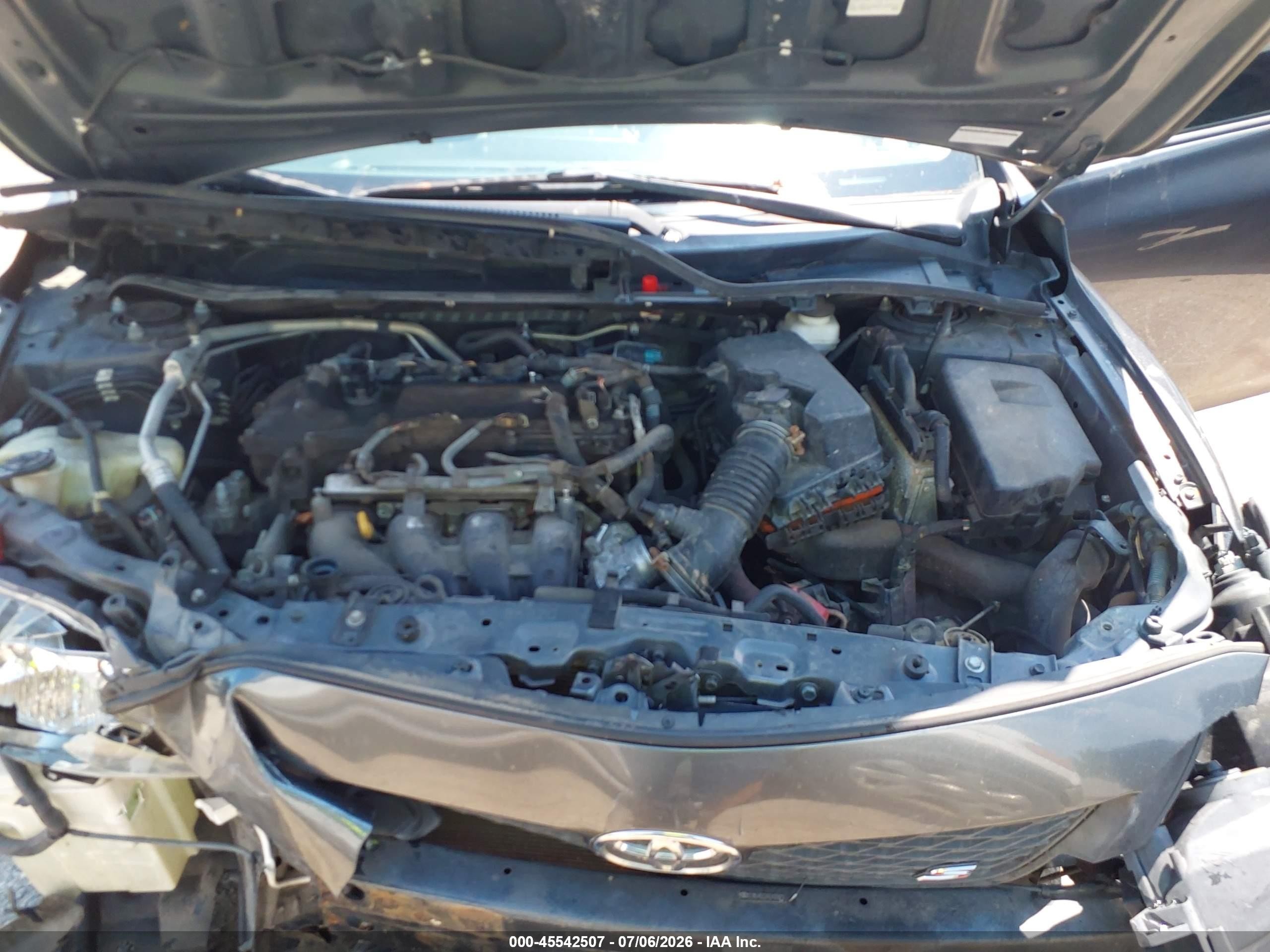 2010 Toyota Corolla S Gray vin: 2T1BU4EE2AC455979