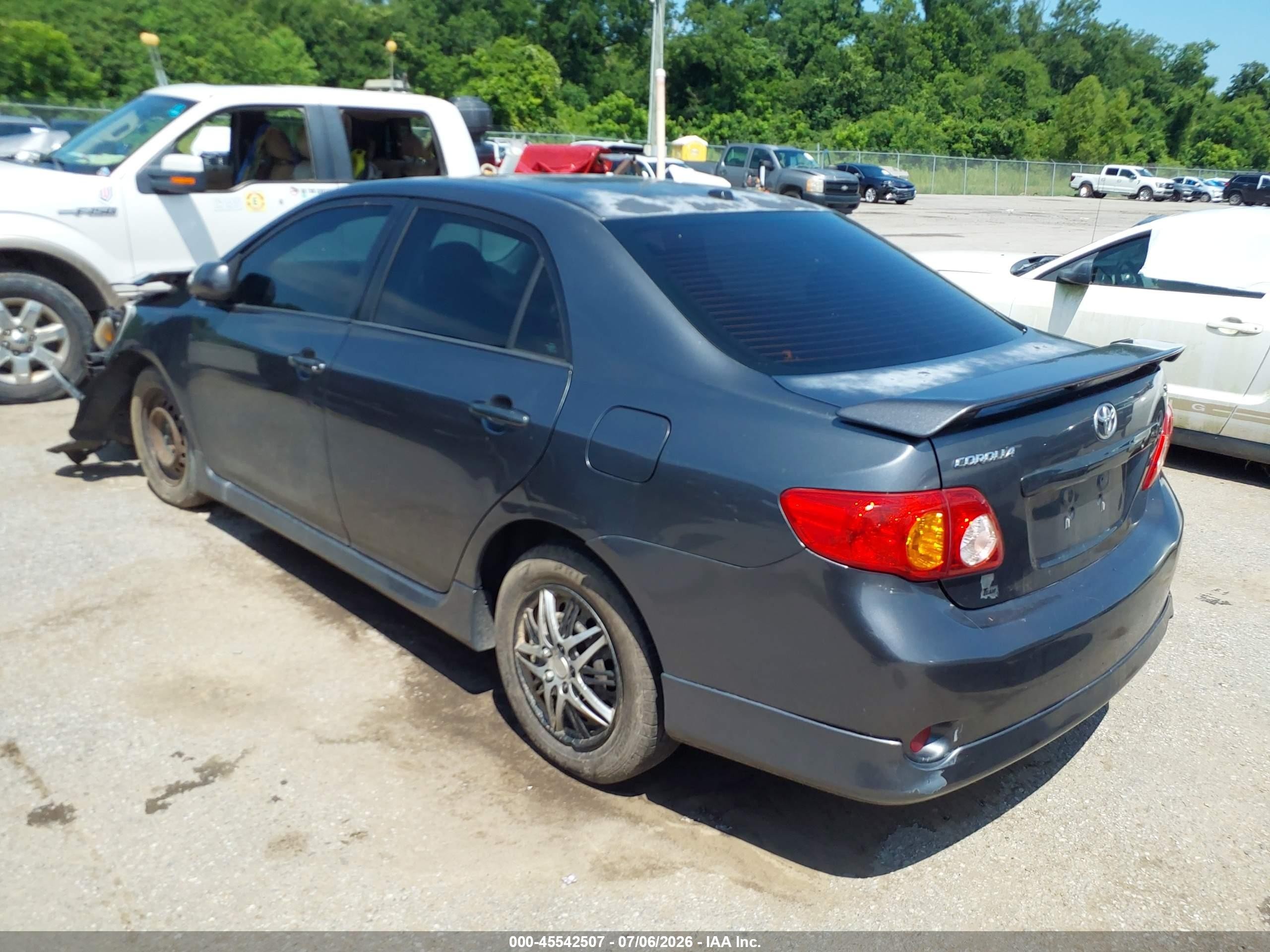 2010 Toyota Corolla S Gray vin: 2T1BU4EE2AC455979