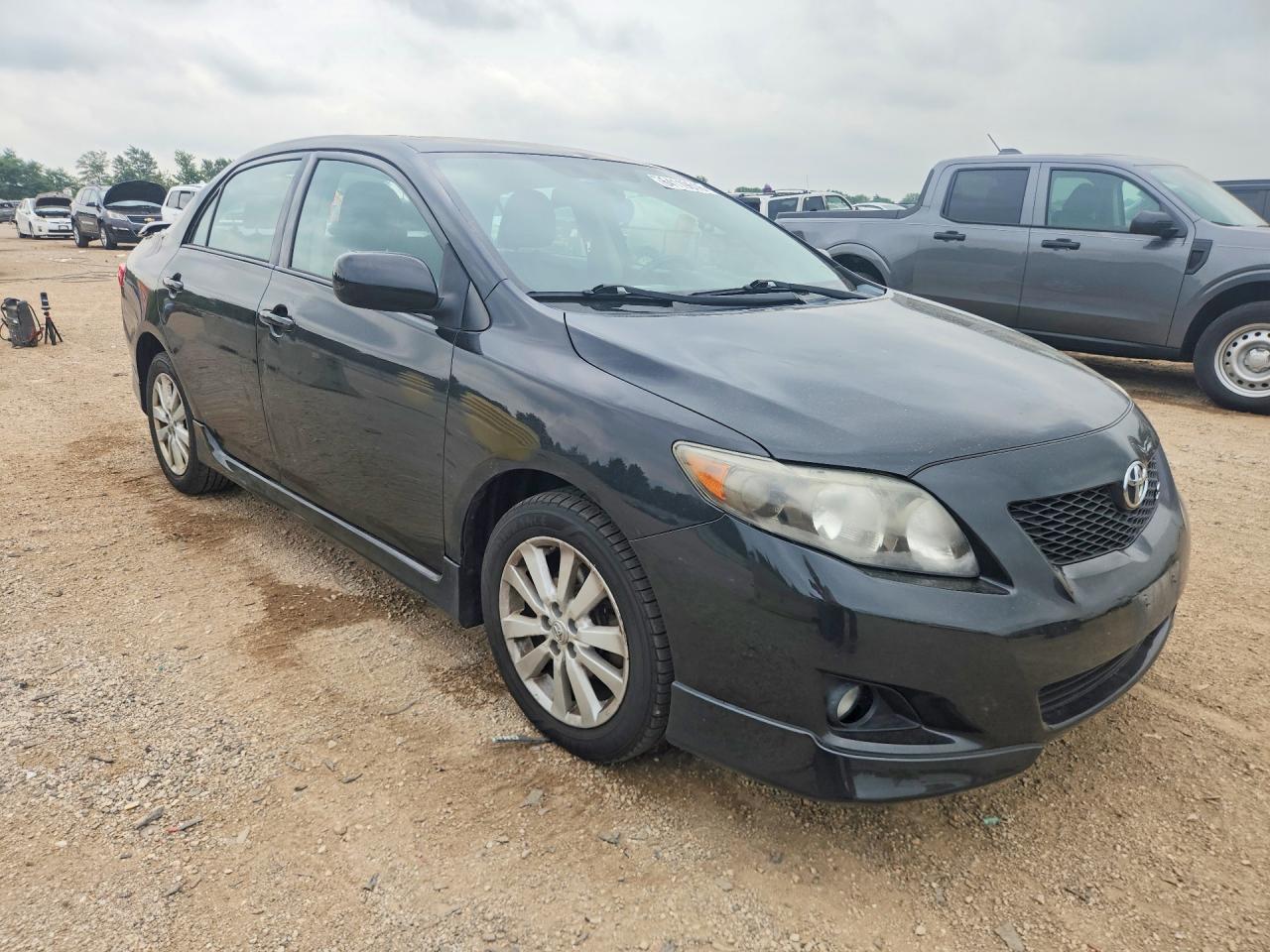 2010 Toyota Corolla S Black vin: 2T1BU4EE2AC464715