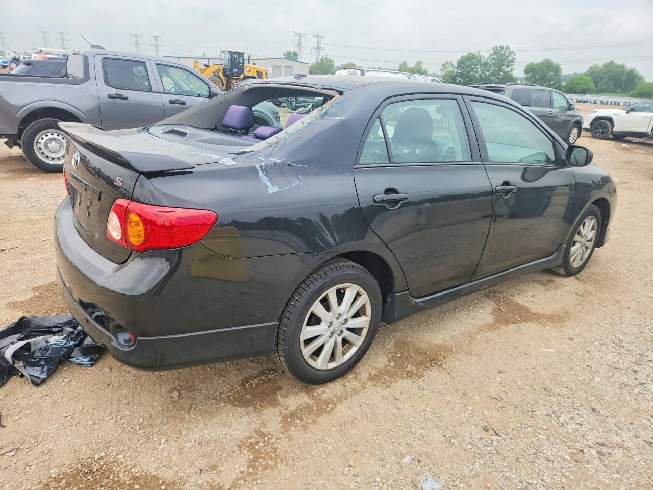2010 Toyota Corolla S Black vin: 2T1BU4EE2AC464715