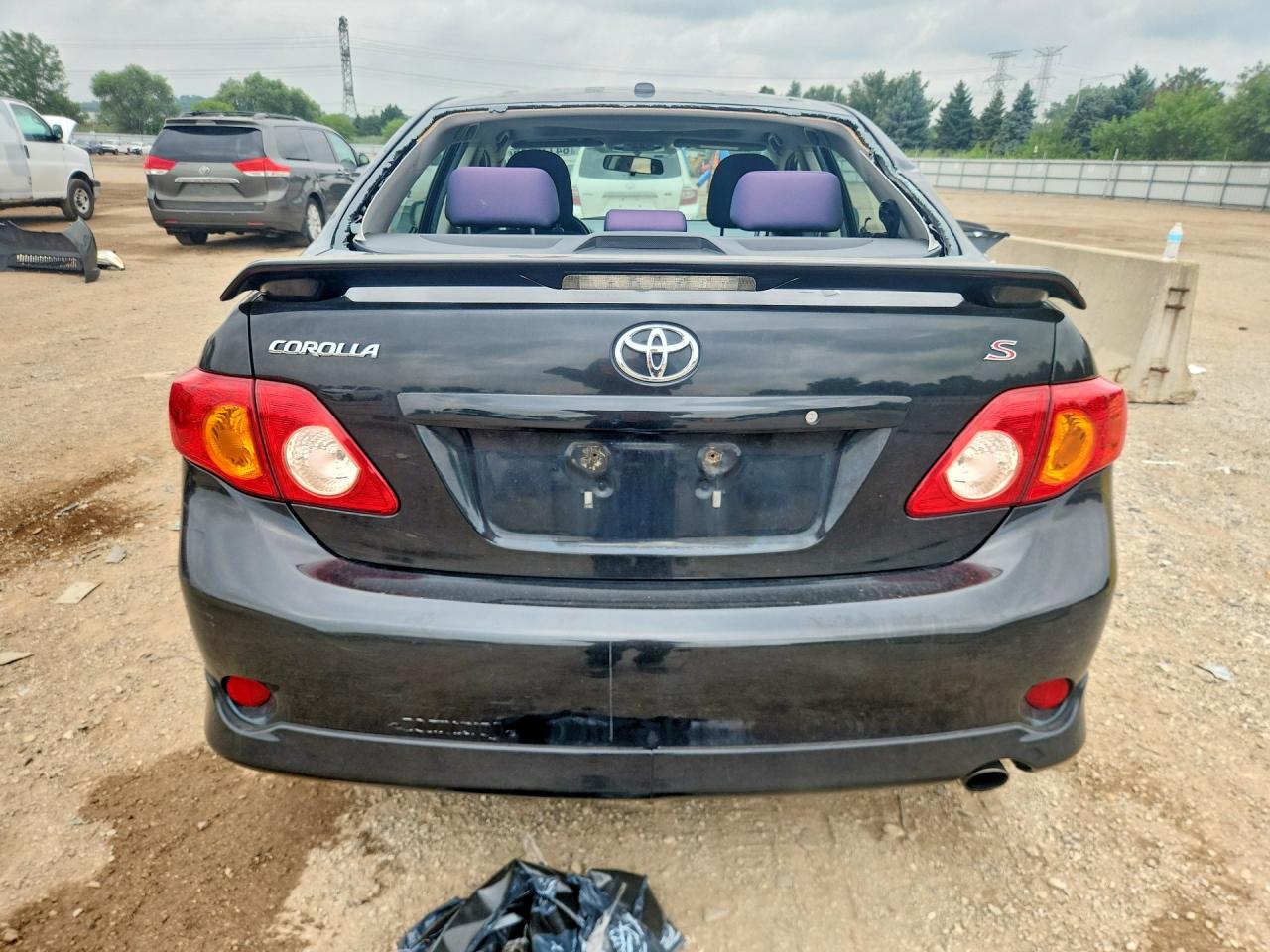2010 Toyota Corolla S Black vin: 2T1BU4EE2AC464715