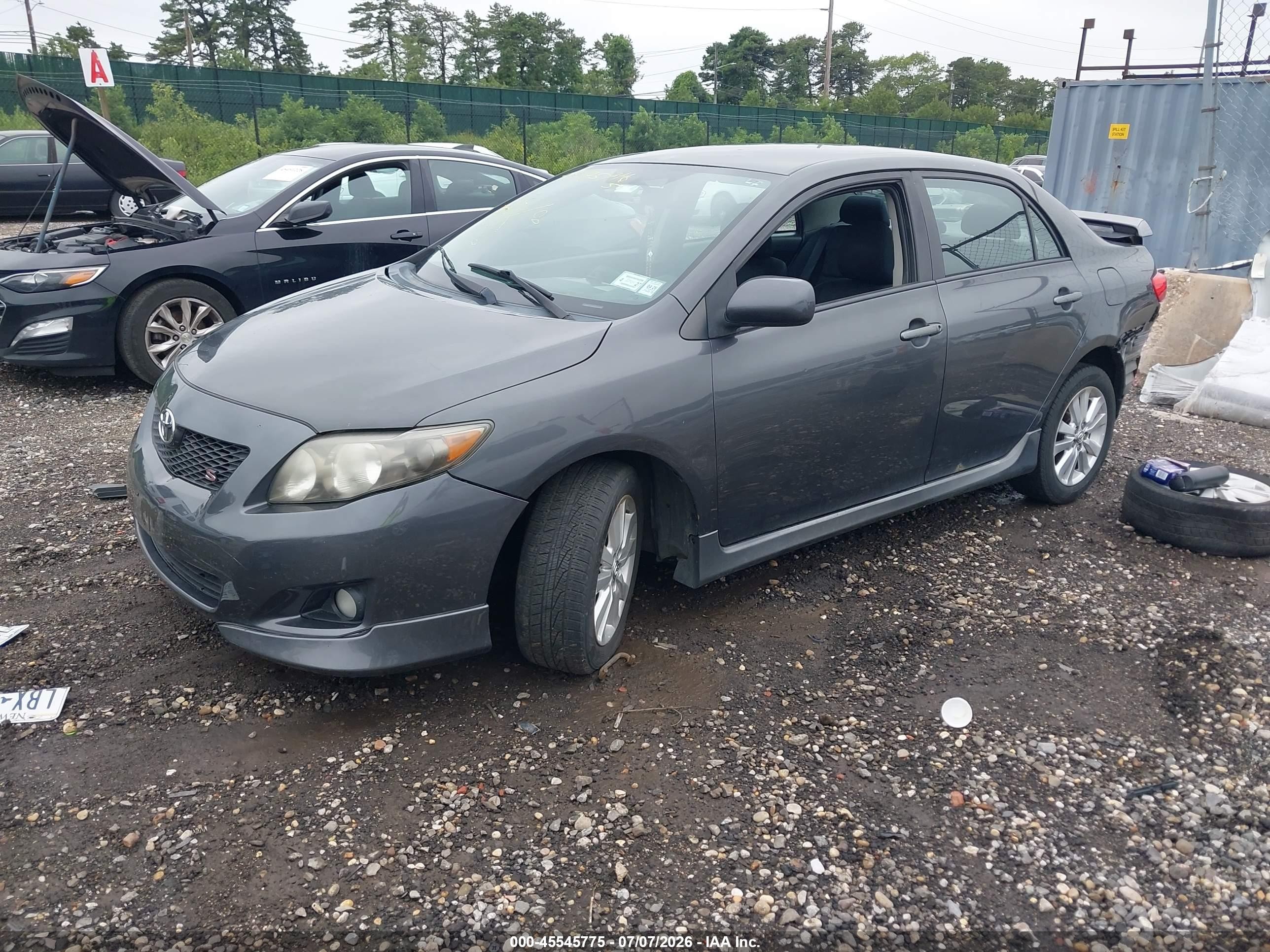 2010 Toyota Corolla S Gray vin: 2T1BU4EE2AC476508
