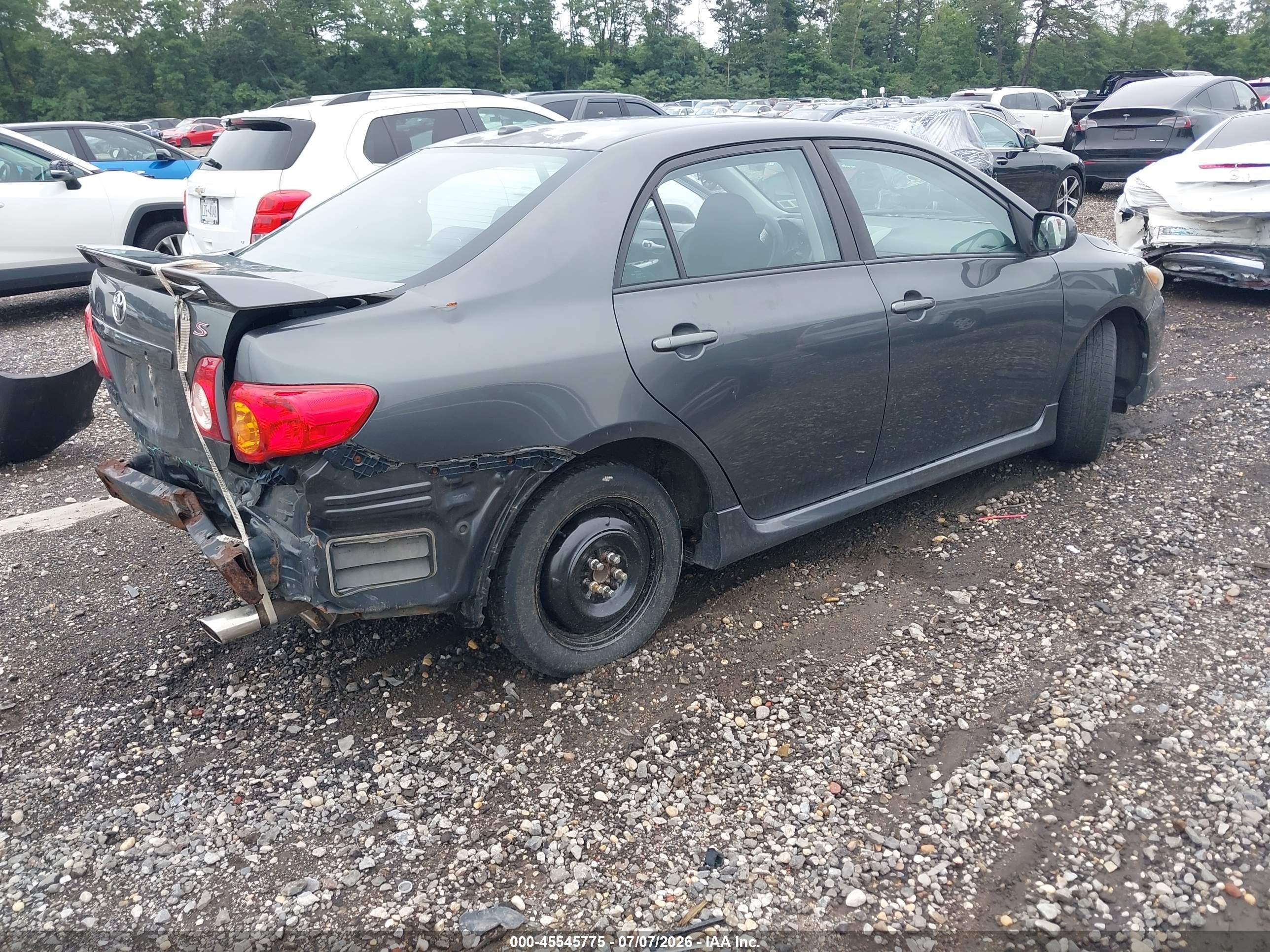 2010 Toyota Corolla S Gray vin: 2T1BU4EE2AC476508