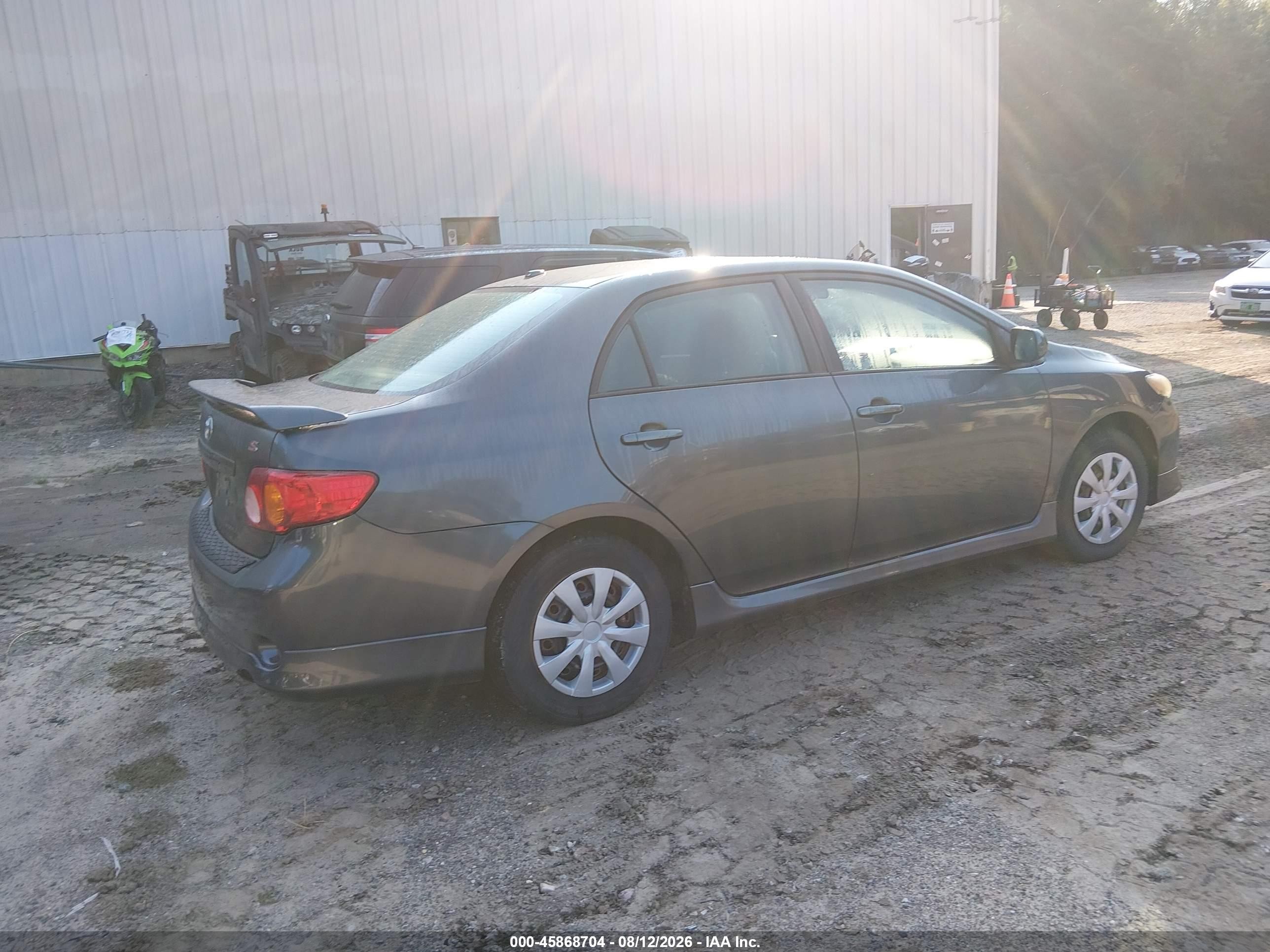 2010 Toyota Corolla S Gray vin: 2T1BU4EE2AC490182