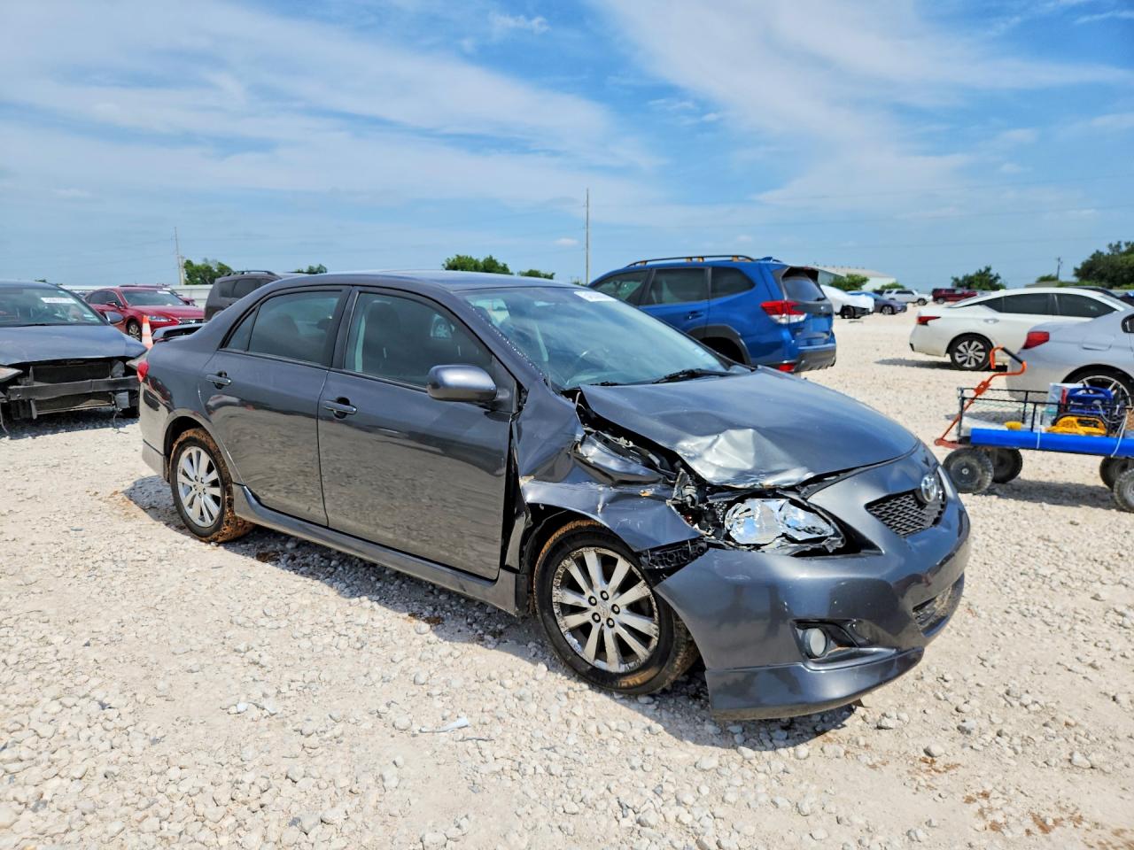 2010 Toyota Corolla S Gray vin: 2T1BU4EE2AC505411
