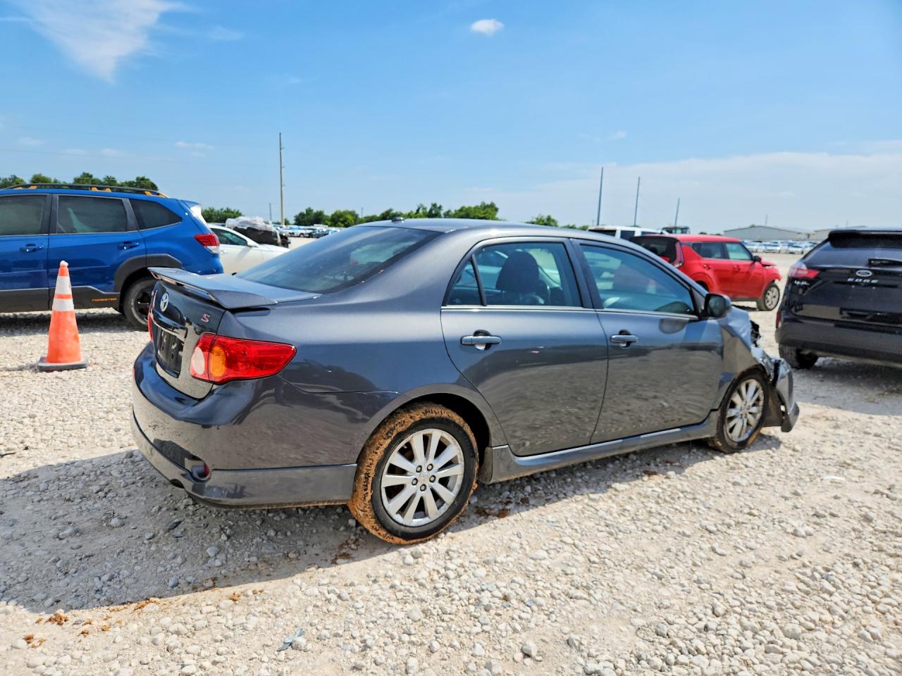 2010 Toyota Corolla S Gray vin: 2T1BU4EE2AC505411