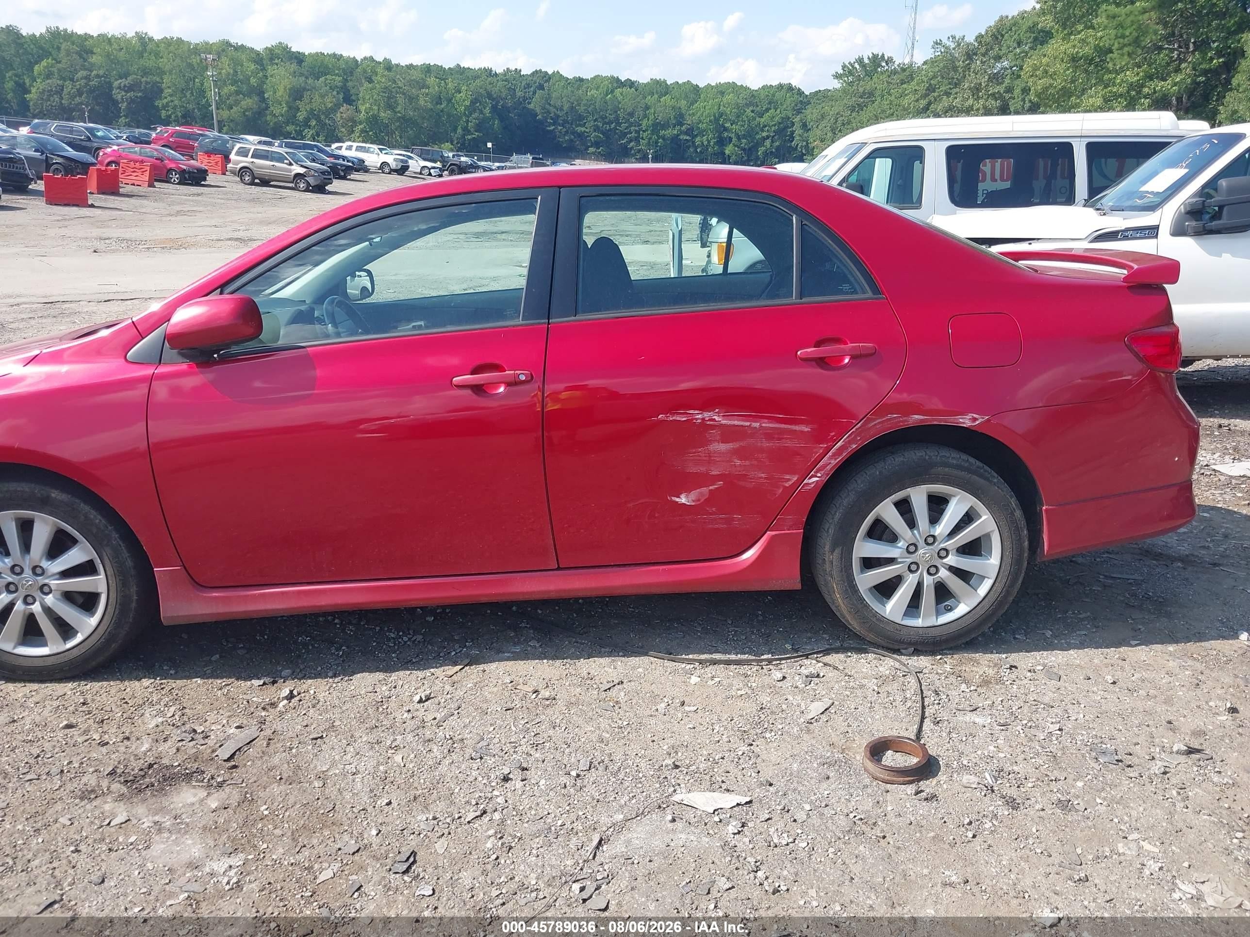 2010 Toyota Corolla S Red vin: 2T1BU4EE2AC529871