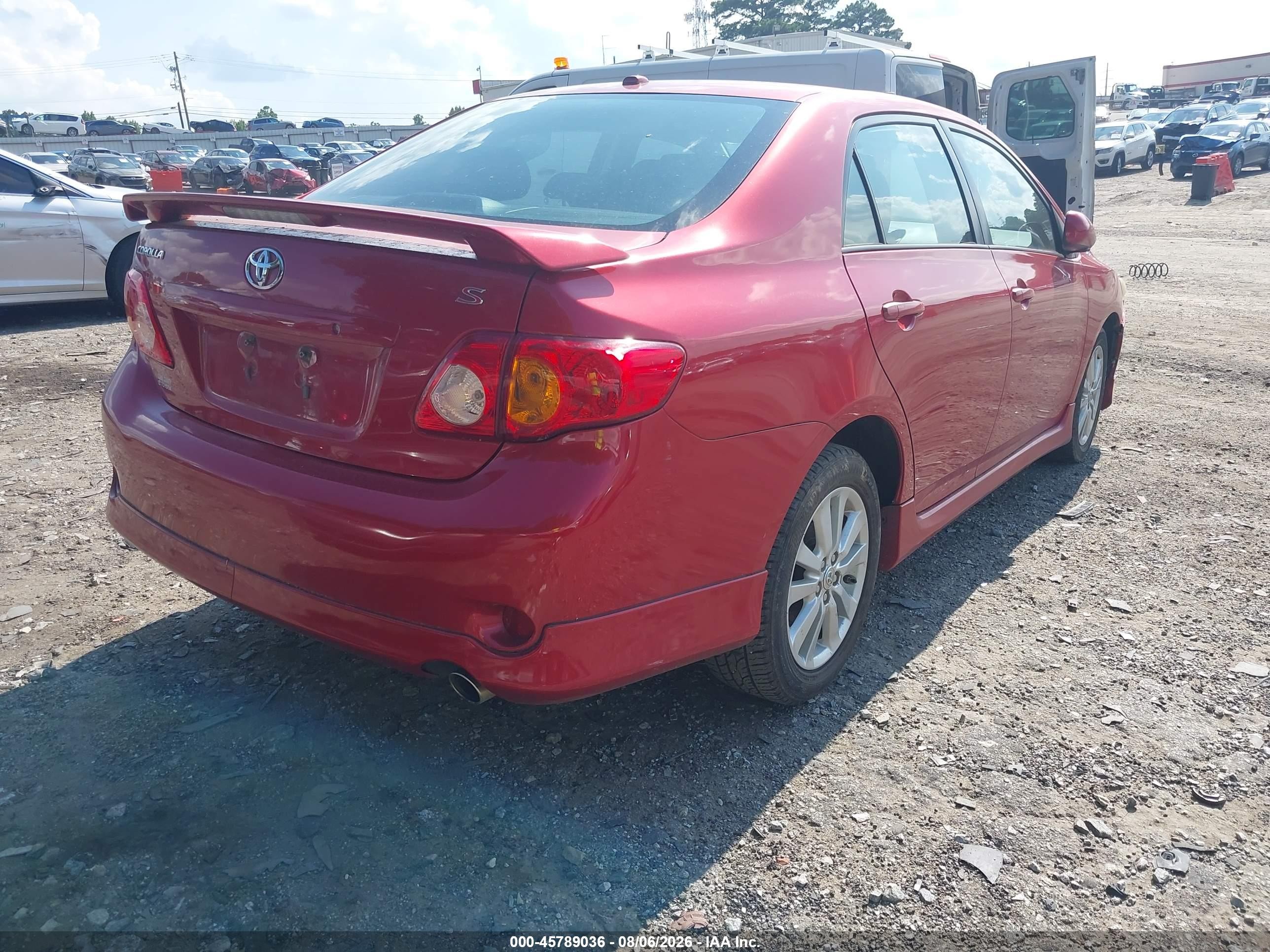 2010 Toyota Corolla S Red vin: 2T1BU4EE2AC529871