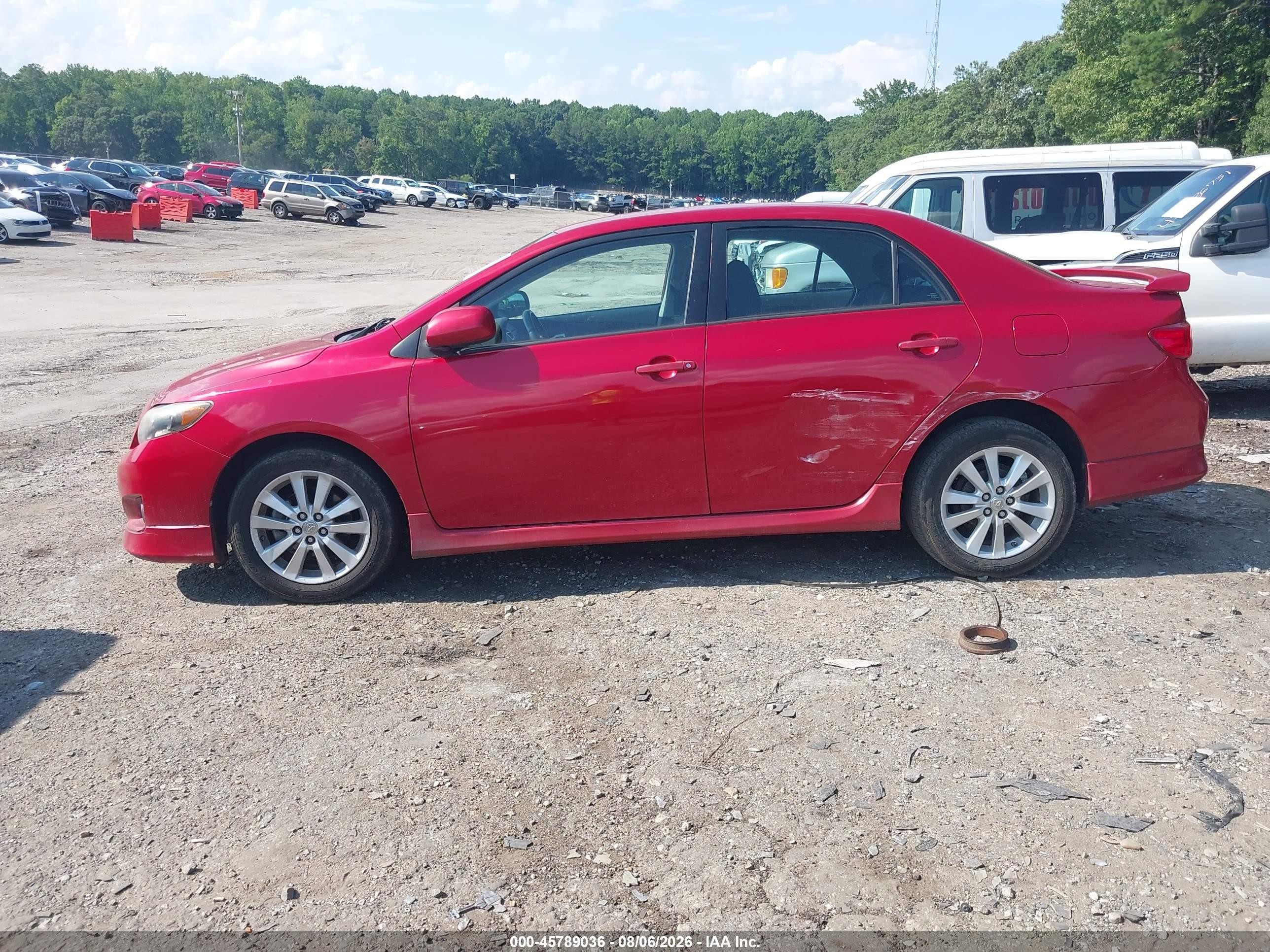 2010 Toyota Corolla S Red vin: 2T1BU4EE2AC529871