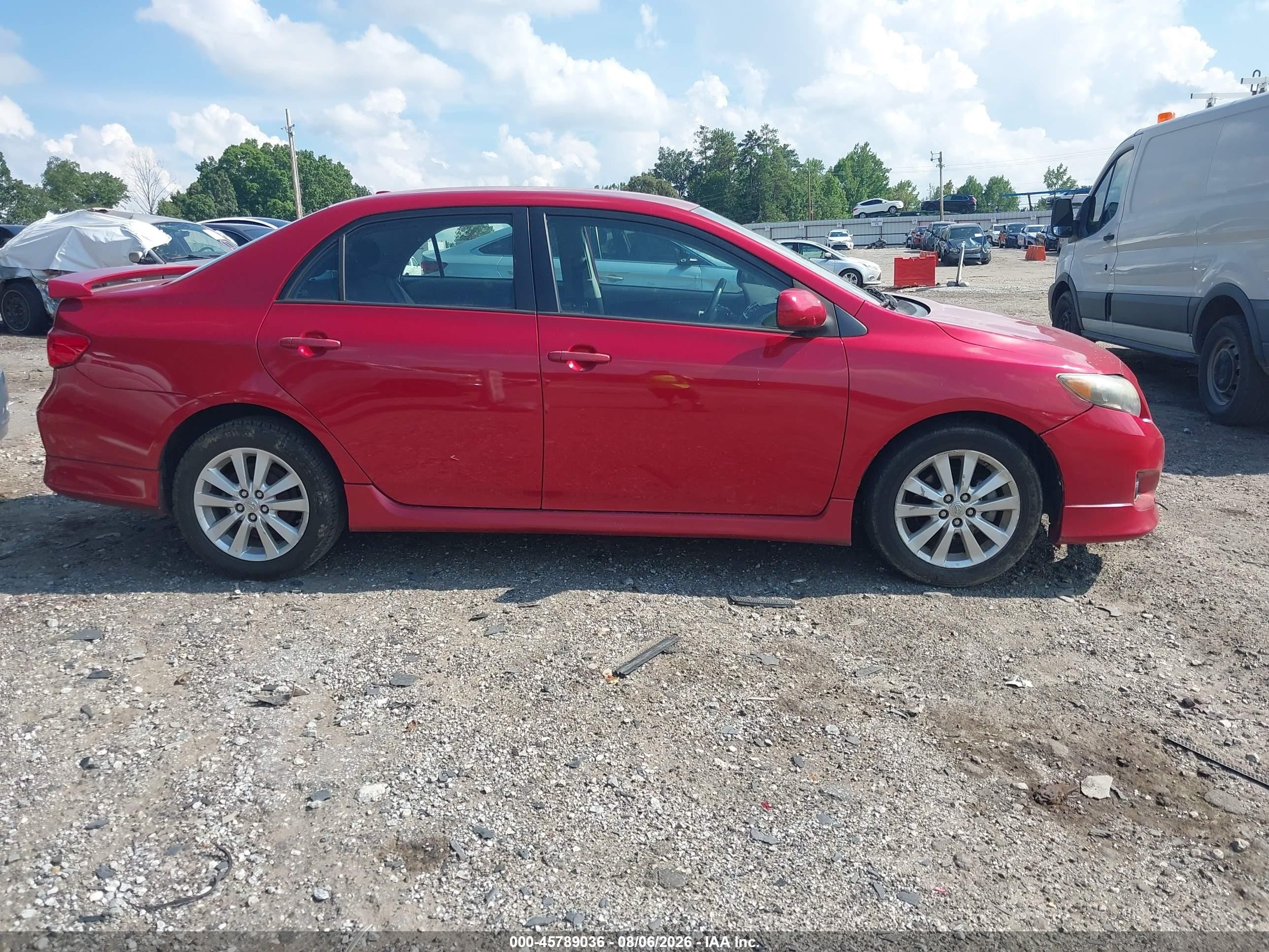 2010 Toyota Corolla S Red vin: 2T1BU4EE2AC529871