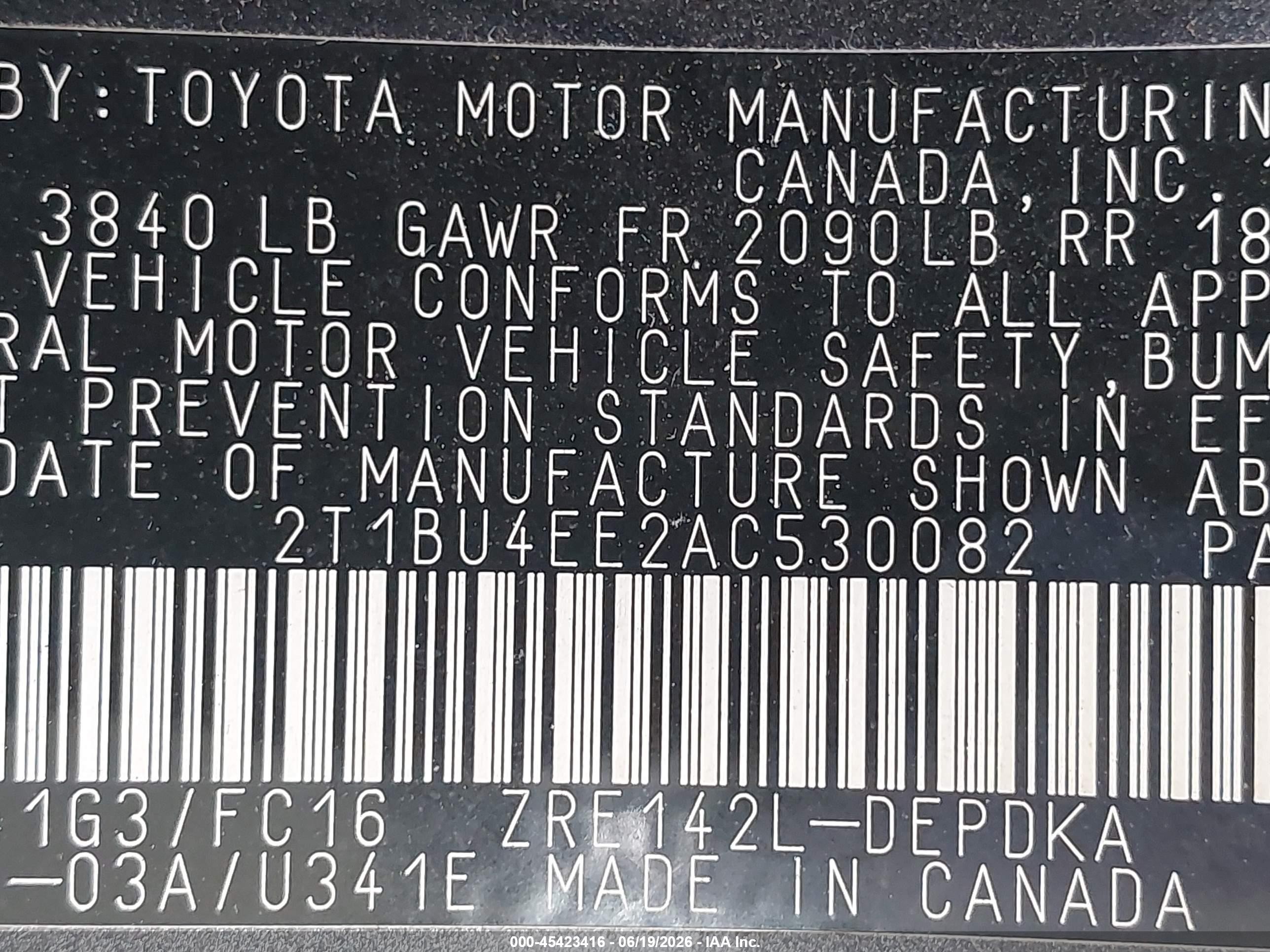 2010 Toyota Corolla Le Gray vin: 2T1BU4EE2AC530082
