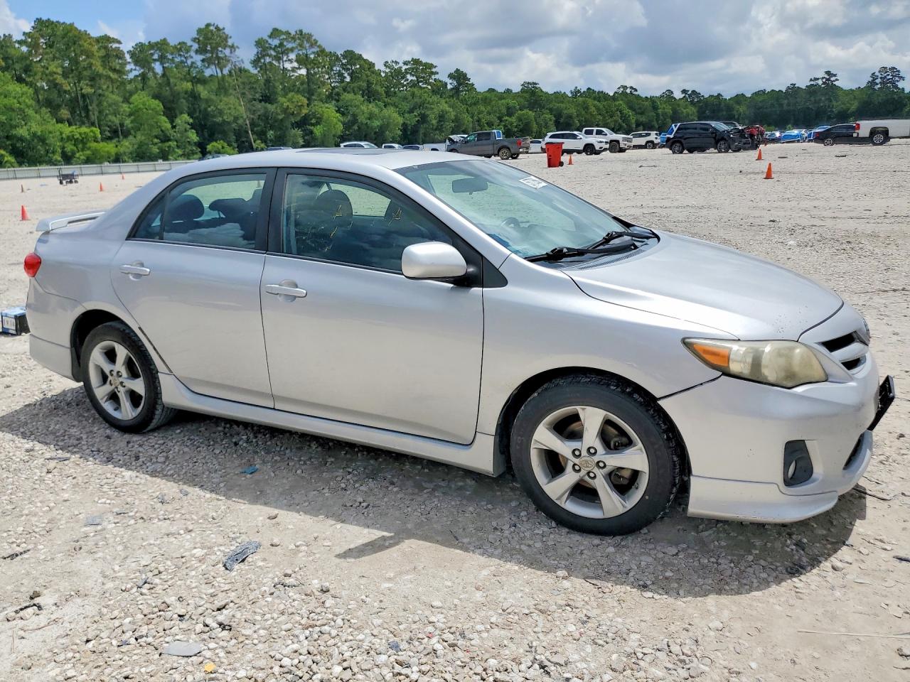 2011 Toyota Corolla S Silver vin: 2T1BU4EE2BC545618
