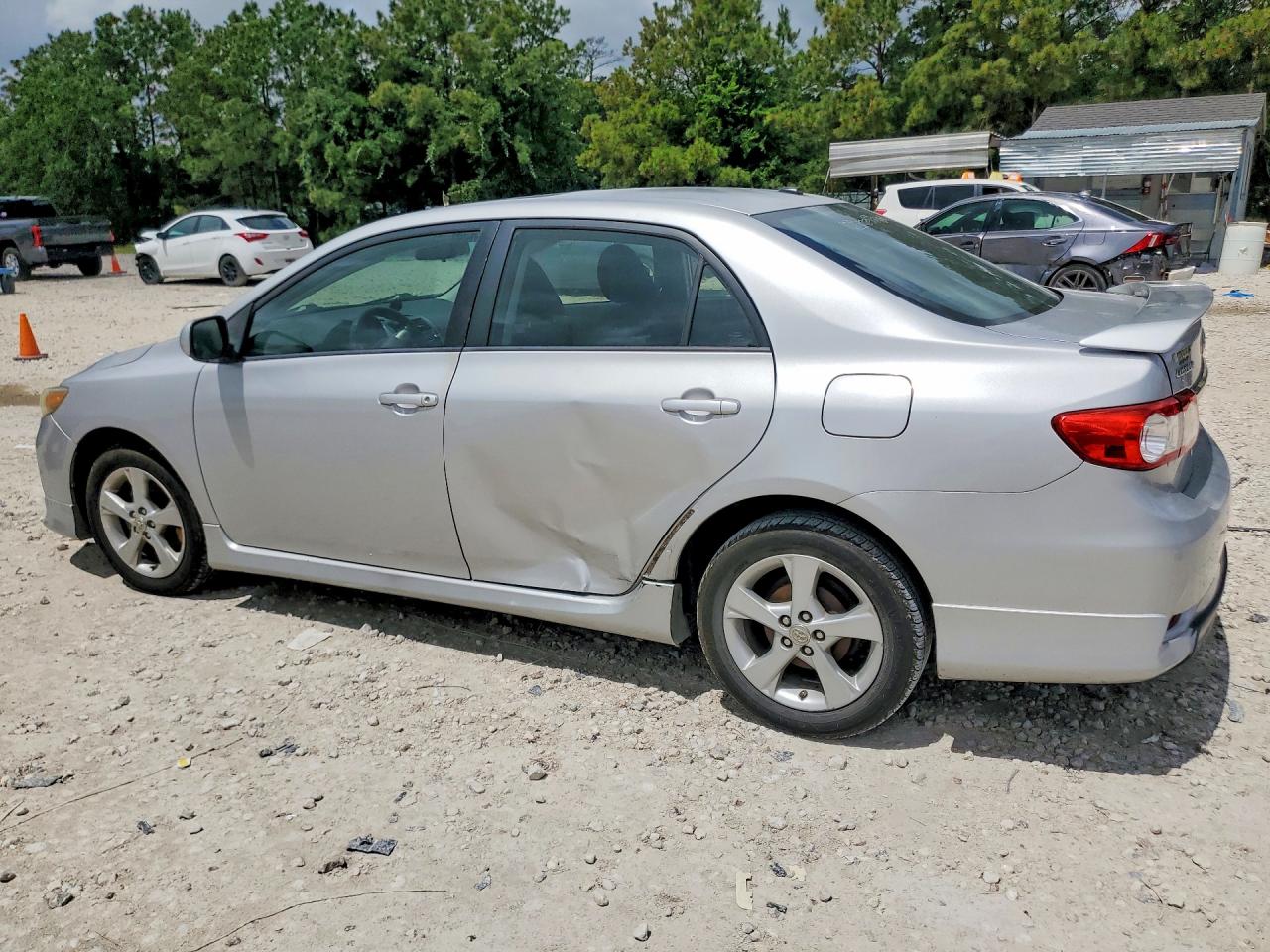 2011 Toyota Corolla S Silver vin: 2T1BU4EE2BC545618