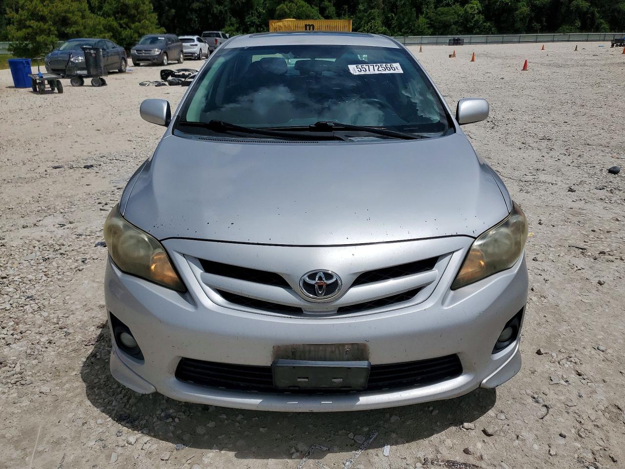 2011 Toyota Corolla S Silver vin: 2T1BU4EE2BC545618
