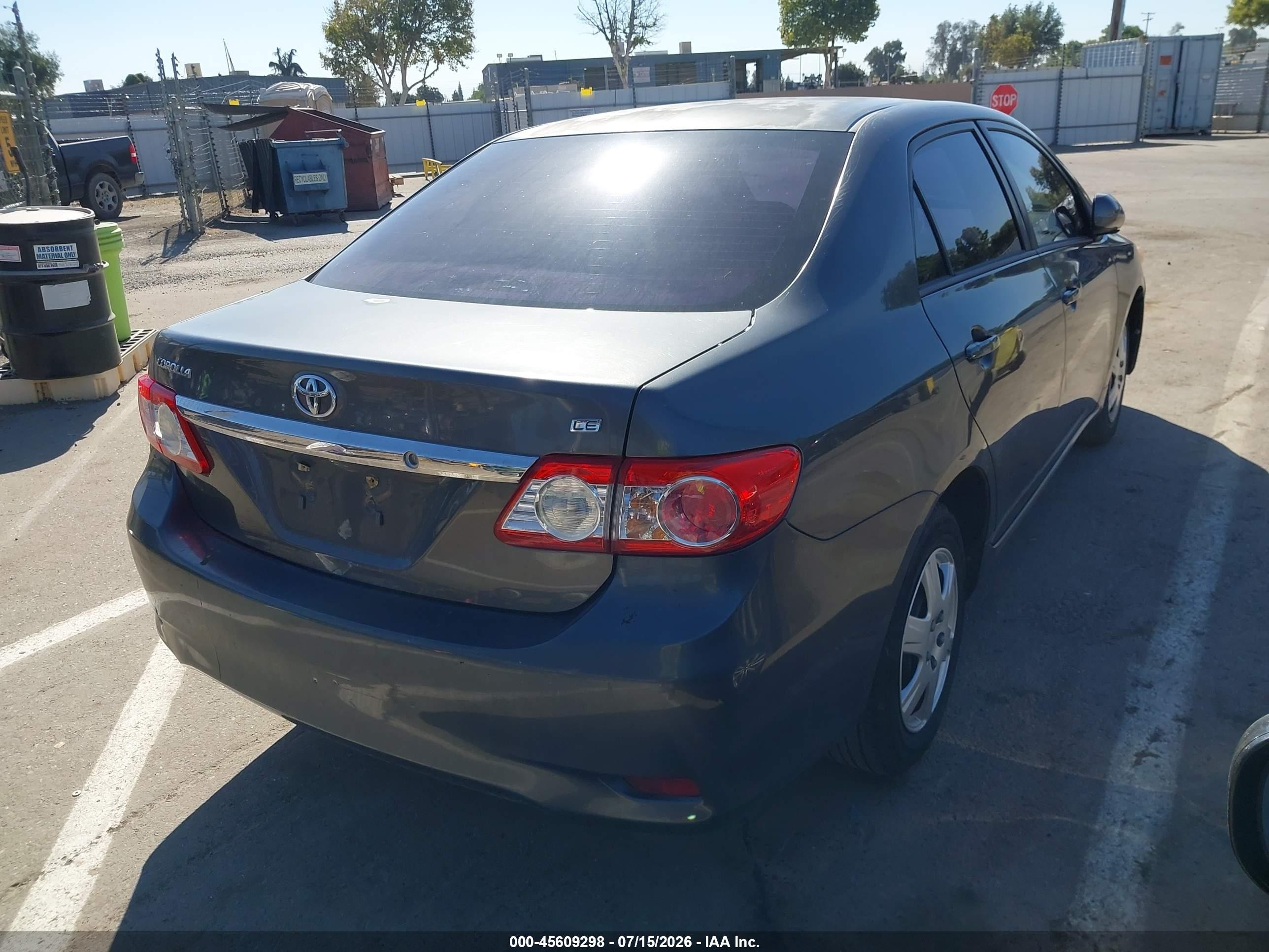 2011 Toyota Corolla Le Gray vin: 2T1BU4EE2BC547739