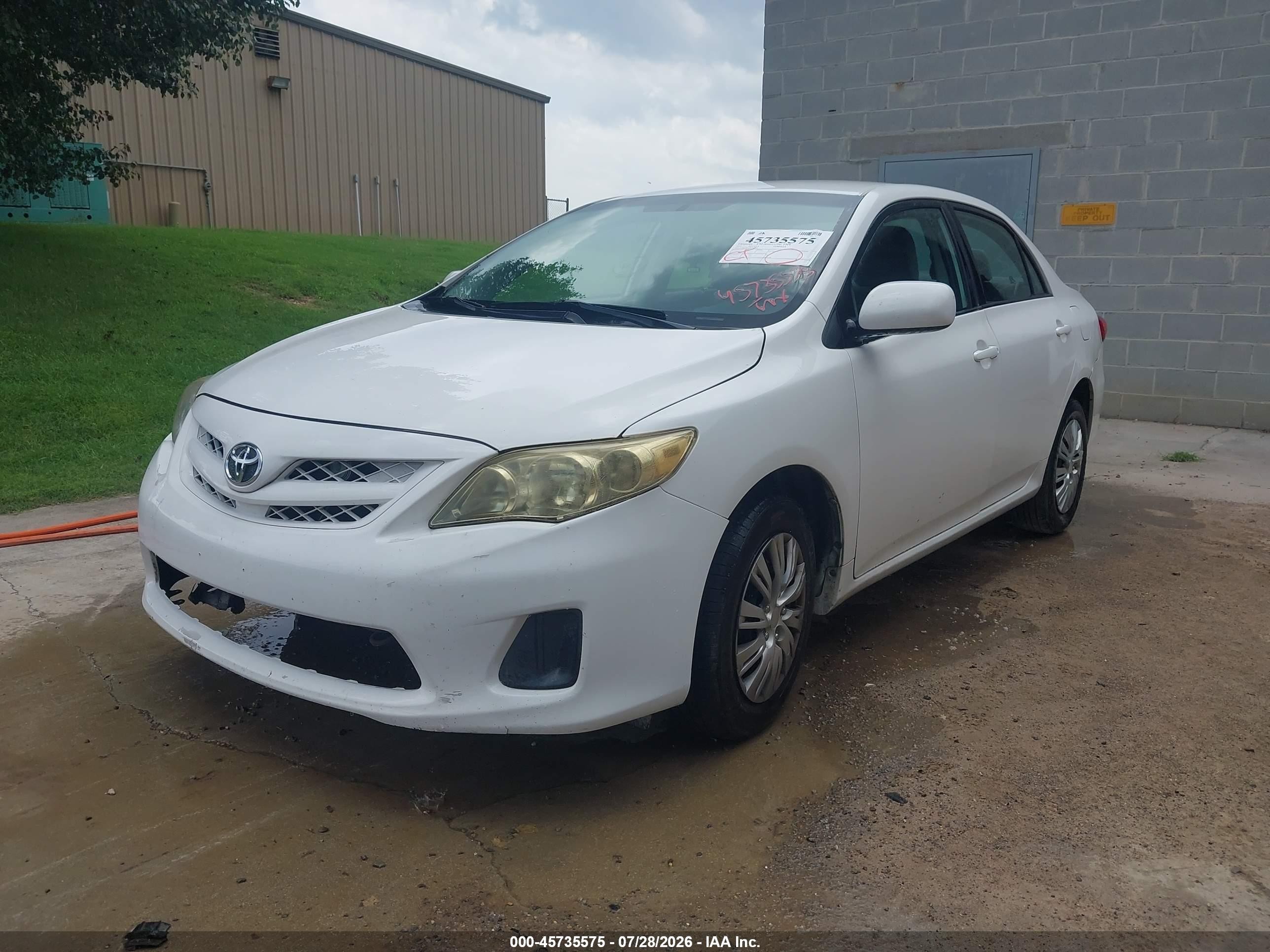 2011 Toyota Corolla Le Белый vin: 2T1BU4EE2BC548308