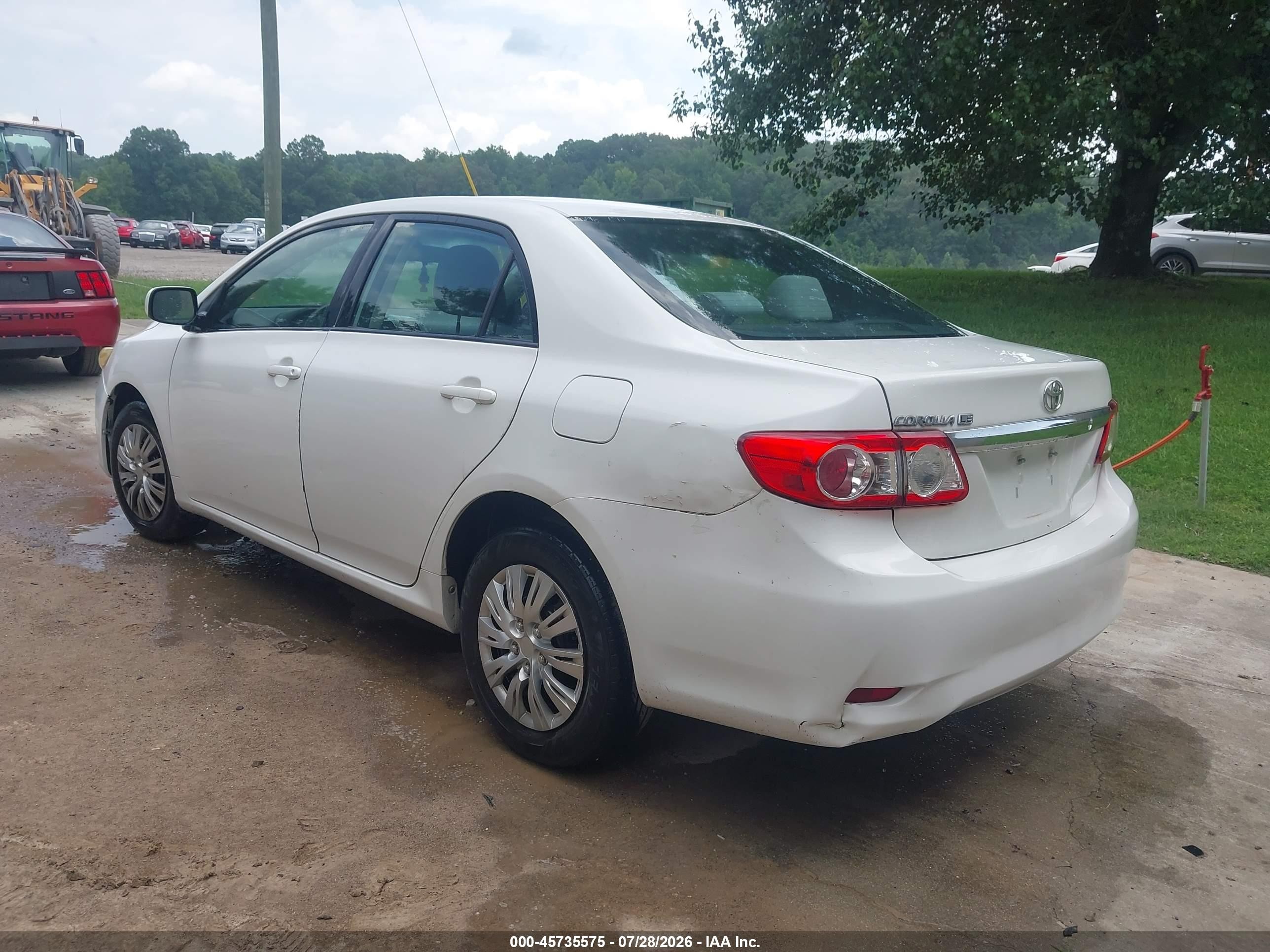 2011 Toyota Corolla Le Белый vin: 2T1BU4EE2BC548308
