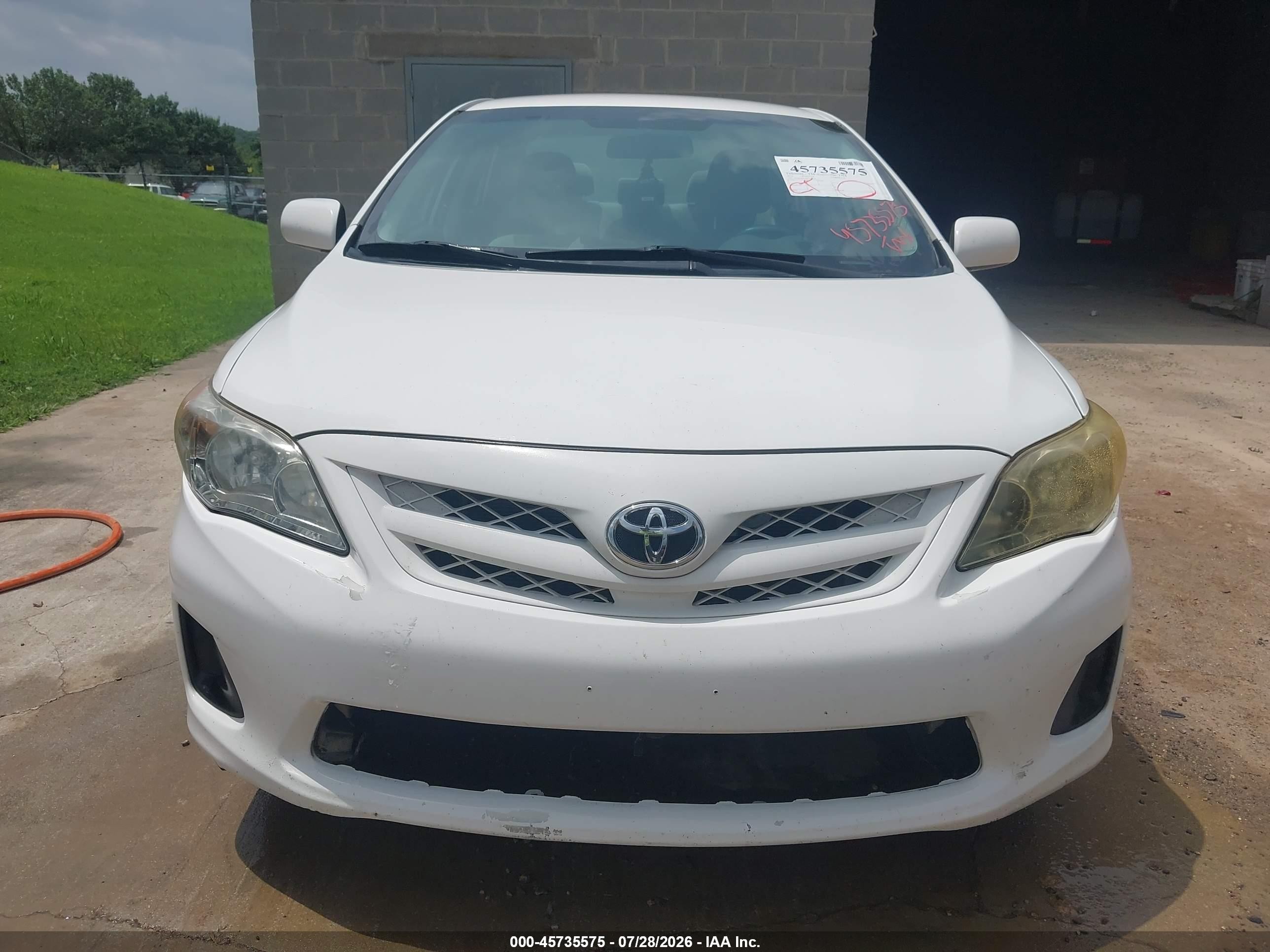 2011 Toyota Corolla Le Белый vin: 2T1BU4EE2BC548308