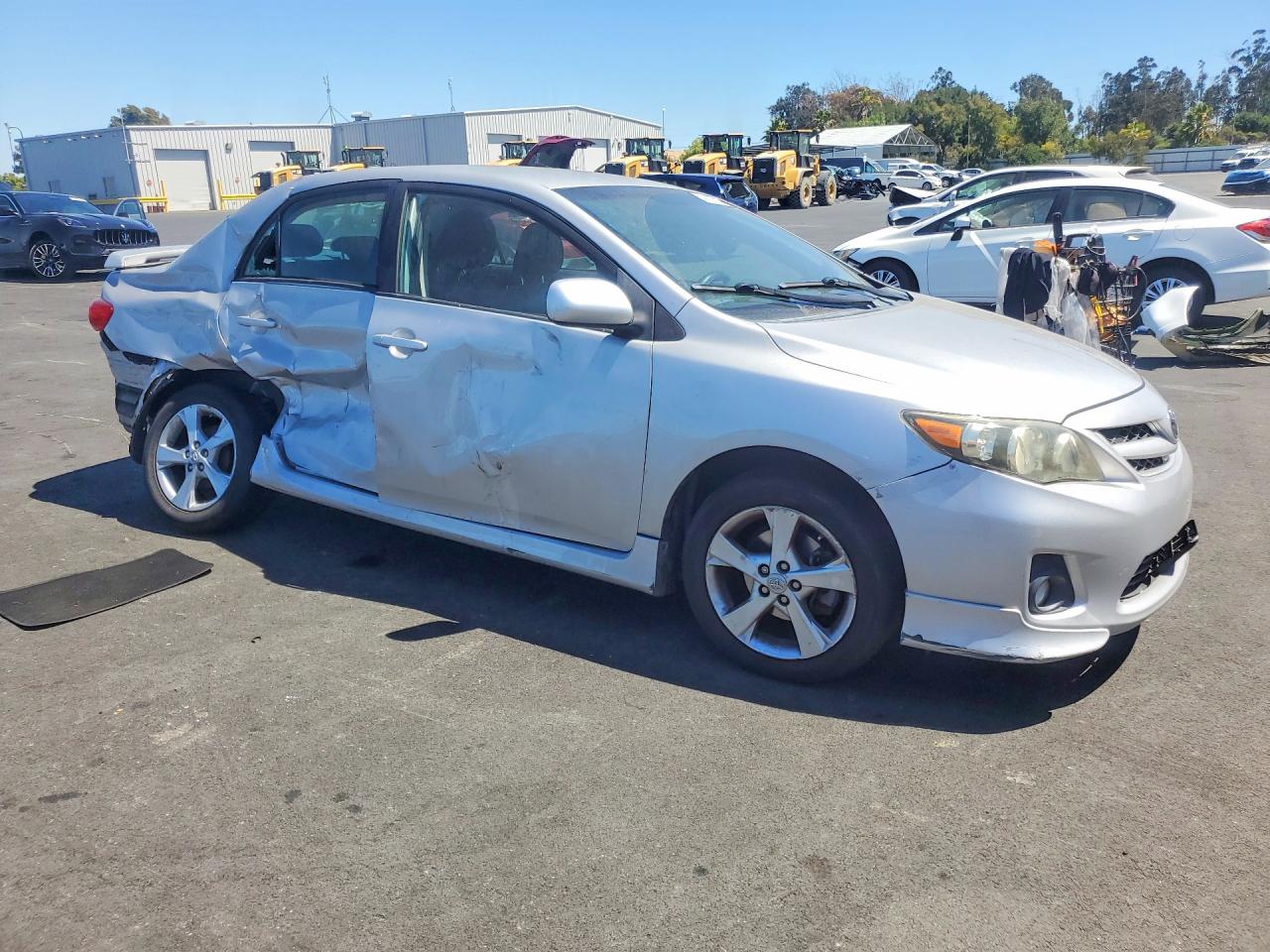 2011 Toyota Corolla S Silver vin: 2T1BU4EE2BC590199