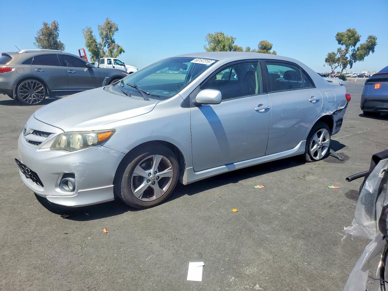 2011 Toyota Corolla S Silver vin: 2T1BU4EE2BC590199