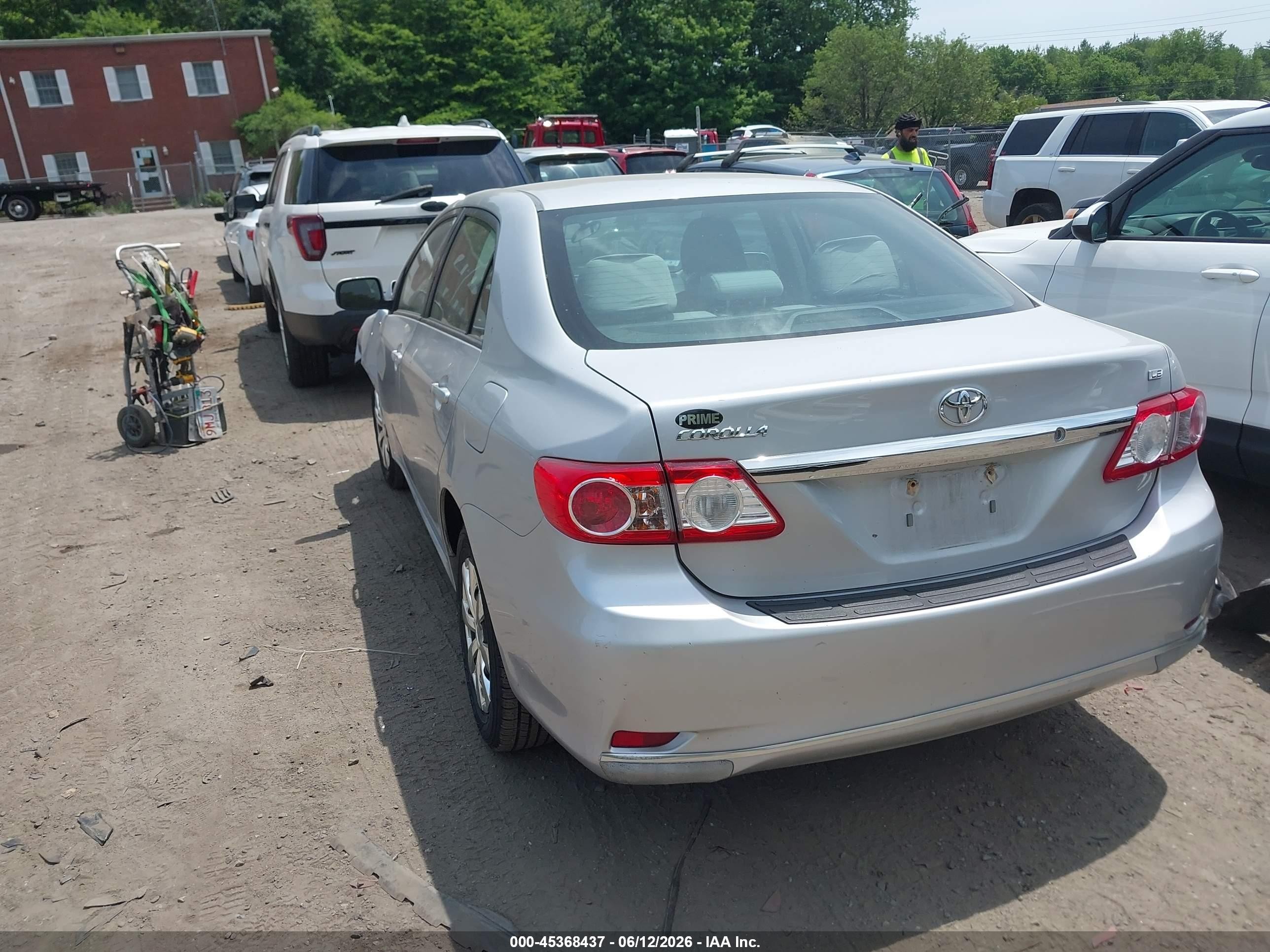 2011 Toyota Corolla Le Silver vin: 2T1BU4EE2BC601797