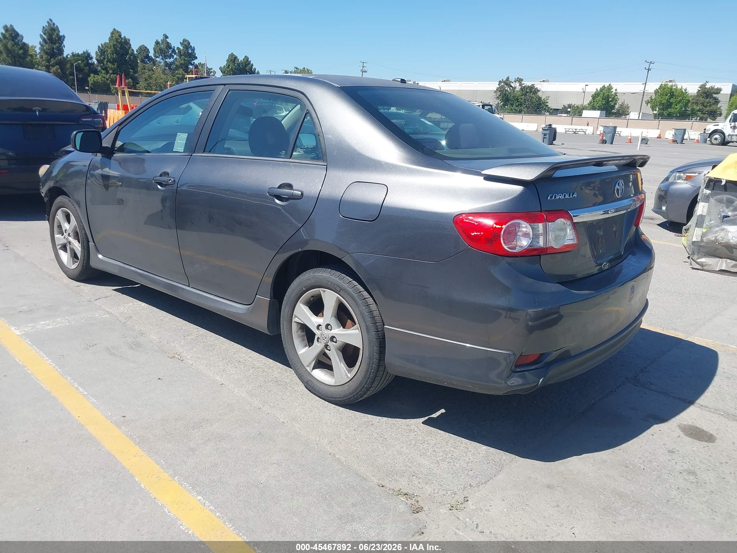 2011 Toyota Corolla S Gray vin: 2T1BU4EE2BC602531