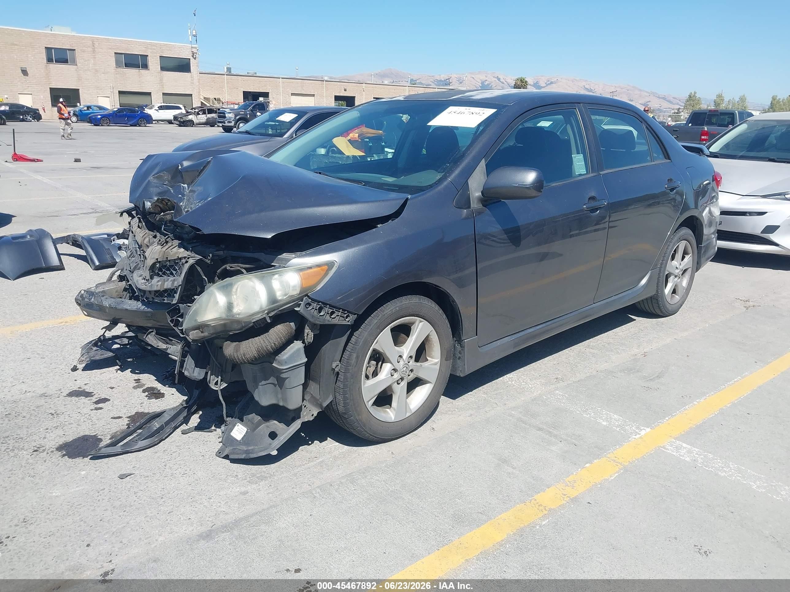 2011 Toyota Corolla S Gray vin: 2T1BU4EE2BC602531