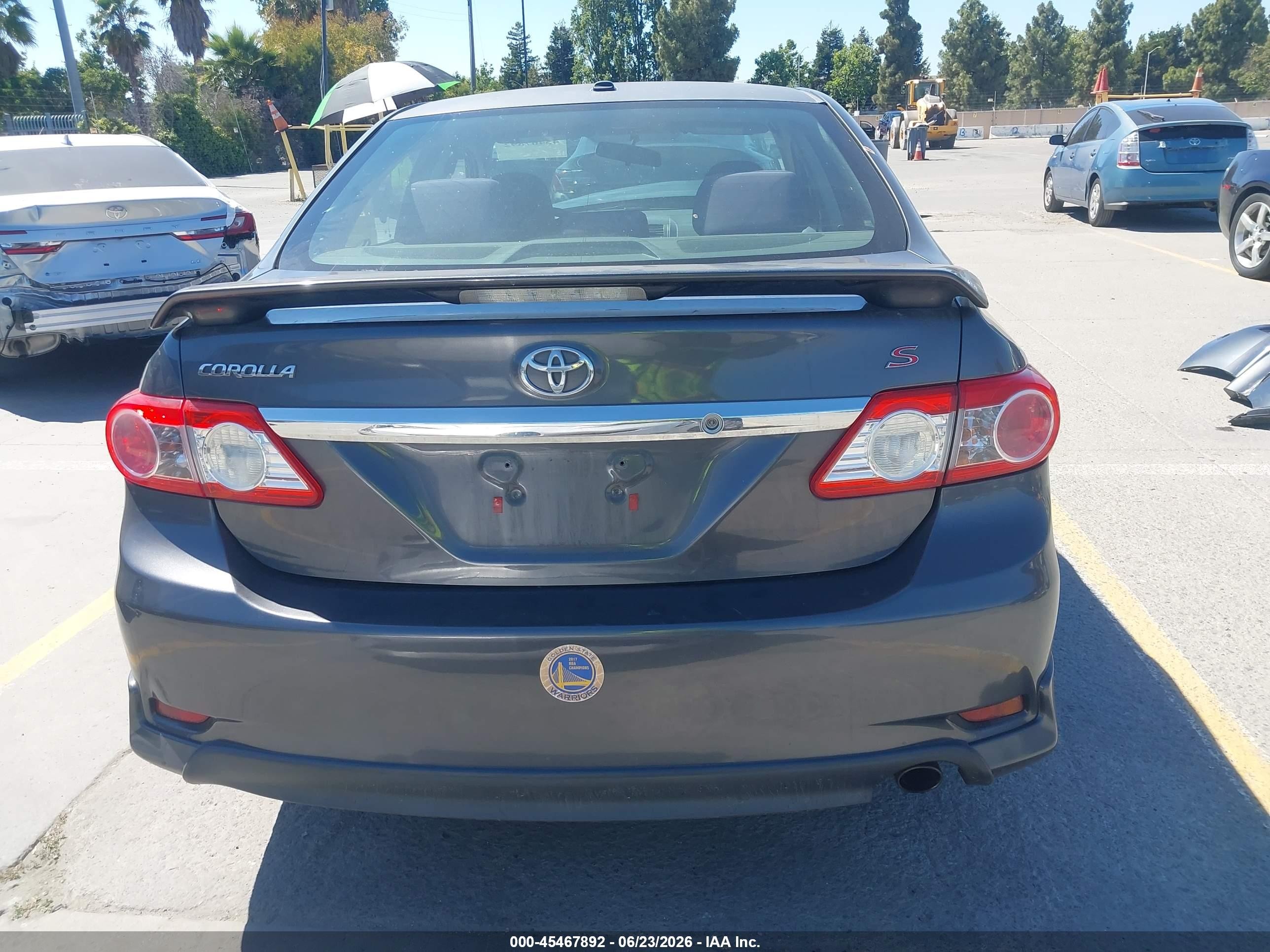 2011 Toyota Corolla S Gray vin: 2T1BU4EE2BC602531