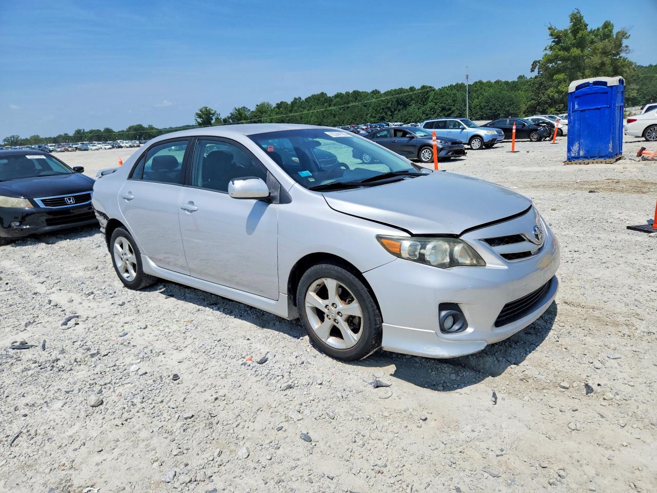 2011 Toyota Corolla S Silver vin: 2T1BU4EE2BC618857