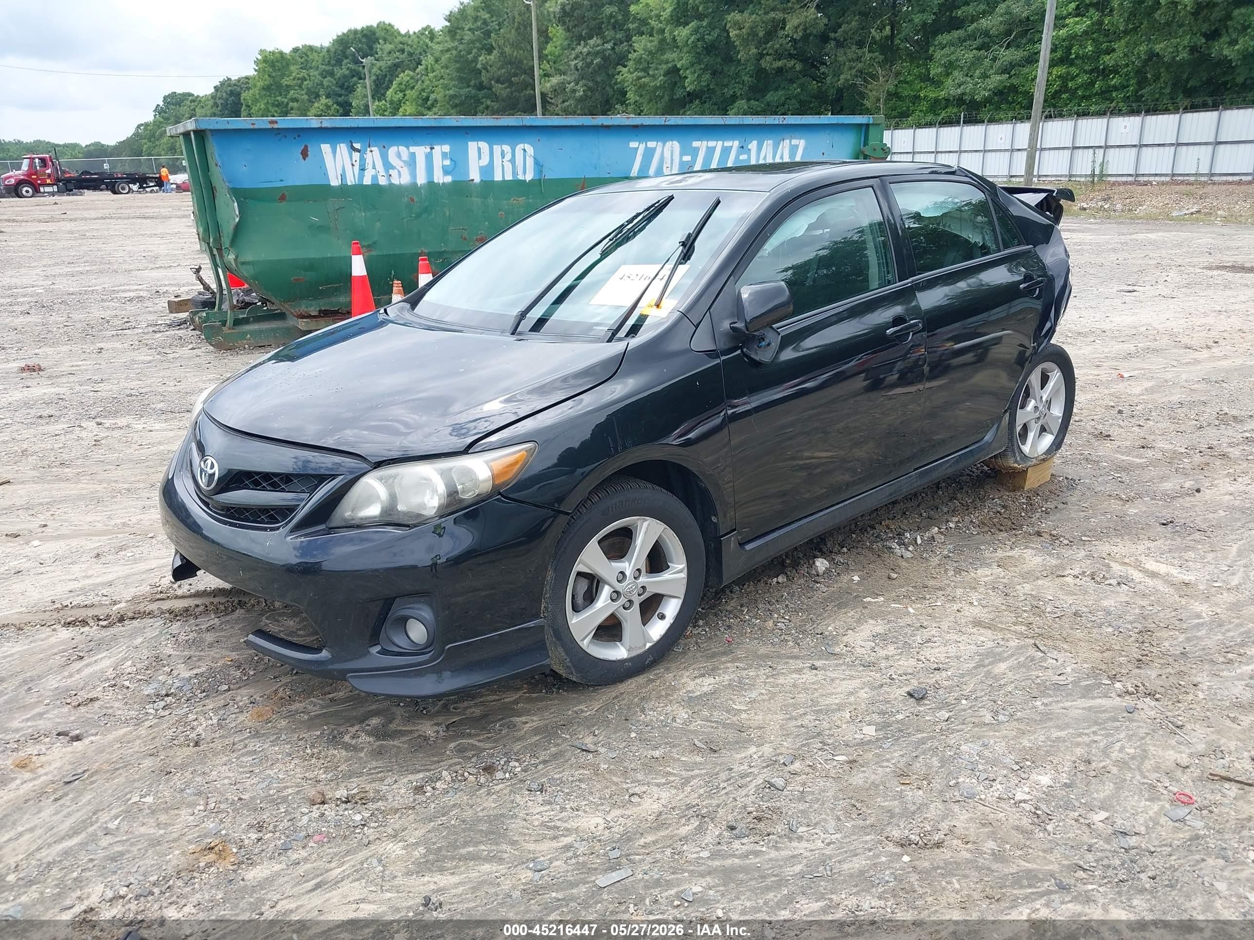 2011 Toyota Corolla S Black vin: 2T1BU4EE2BC644598