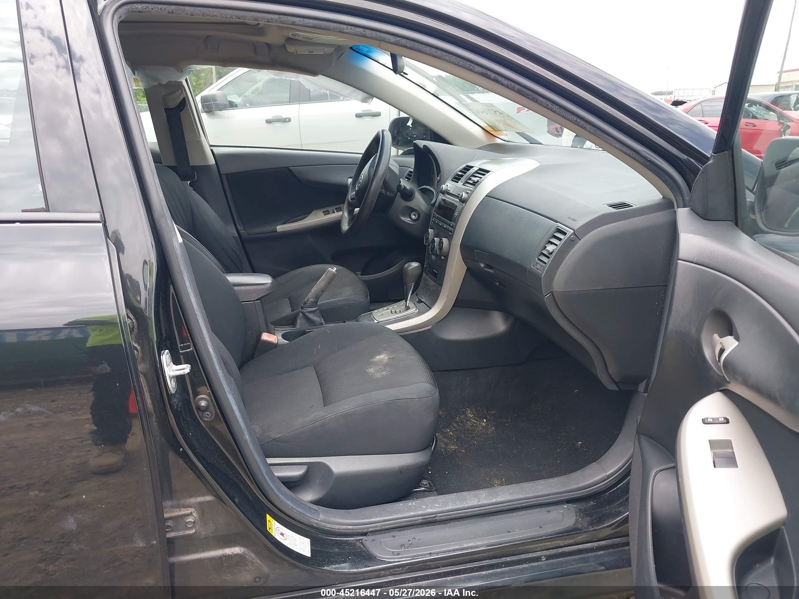 2011 Toyota Corolla S Black vin: 2T1BU4EE2BC644598